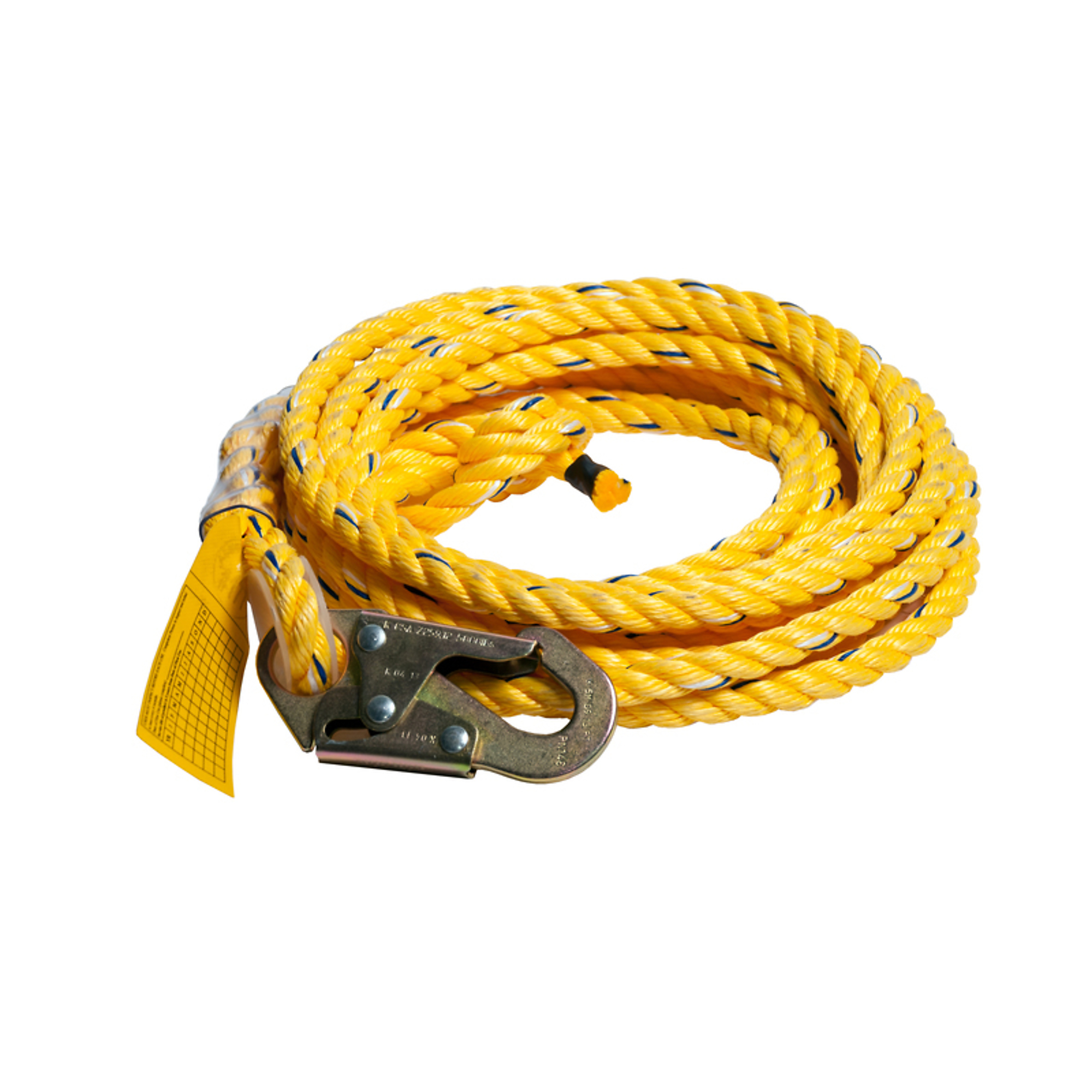 Guardian Fall Protection Vertical Lifeline — 25ft., Integral Shock Absorber, OSHA Compliant, Model# 01330