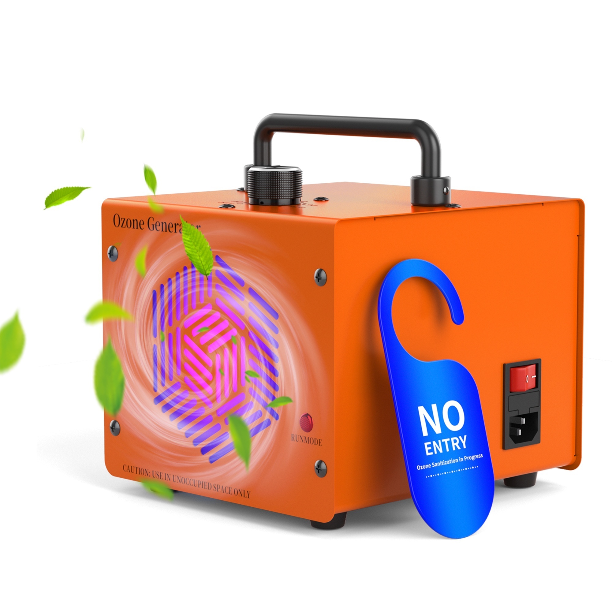 EdenDirect Ozone Generator — 10,000 Sq. Ft. Coverage, 90,000mg/h Capacity, All-Metal Shell, 120-Minute Timer, Model# NTELH-CYF-080O