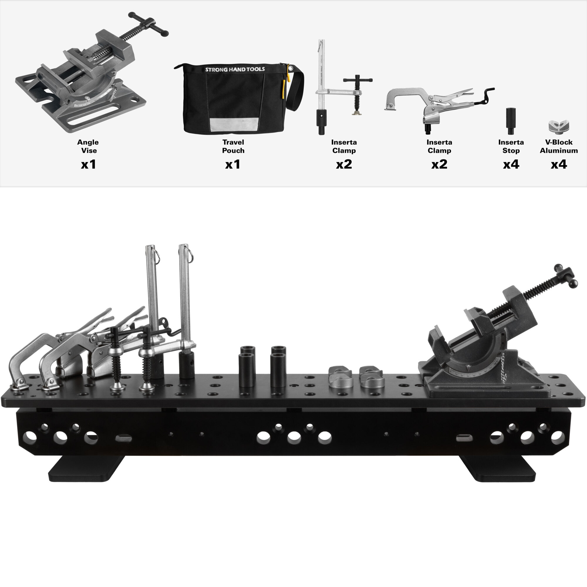 Strong Hand Tools Plate with Cradle Vise and Kit — 36in. x 6in., Model# TSB366-TK4