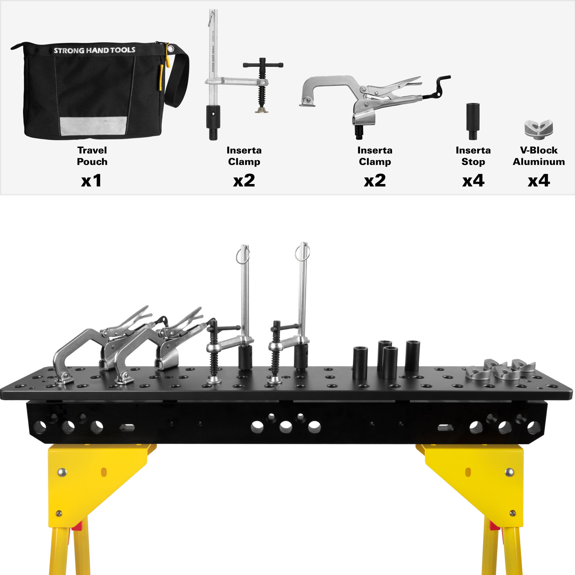 Strong Hand Tools Plate and Adjustable Leg Kit — 36in. x 6in., Heavy-Duty, Model# TSB366-AK1