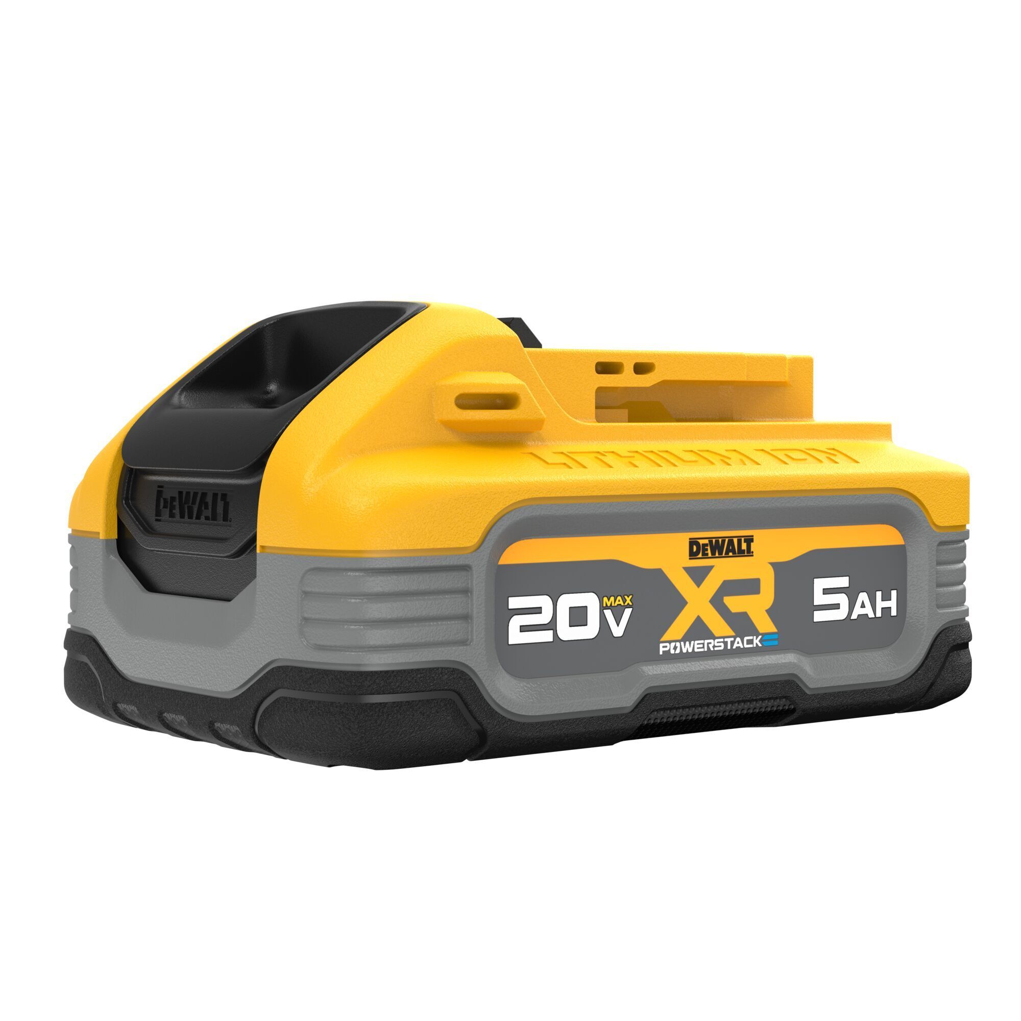 DEWALT 20V MAX XR POWERSTACK 5Ah Battery — Compact, Ergonomic Design, LED Indicator, Model# DCBP520