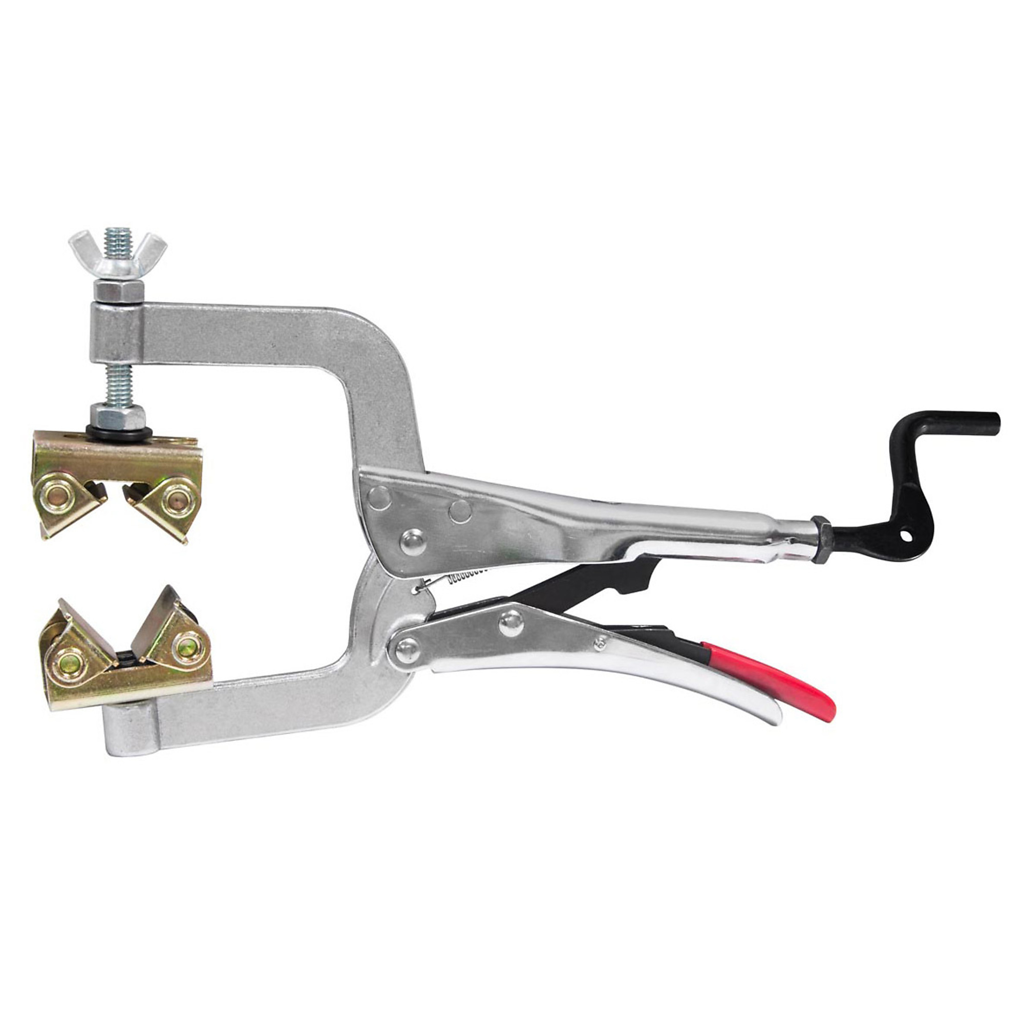 Strong Hand Tools Pipe Pliers — 11in., Float Spindle with Crank Handle, Model# PG115V