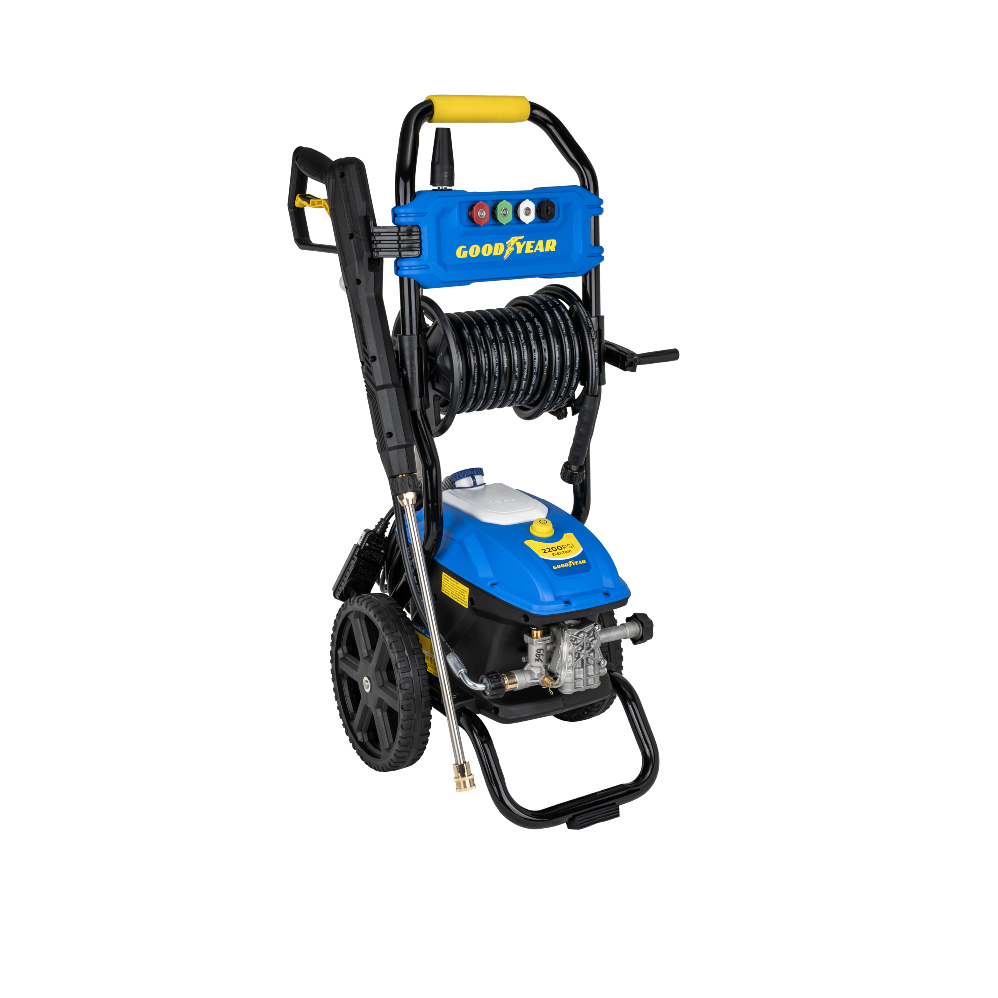Goodyear Electric Pressure Washer — 2200 PSI, 1.65 GPM, 13 Amp Motor, 20ft. Hose, Turbo Nozzle, Model# GYE22VT