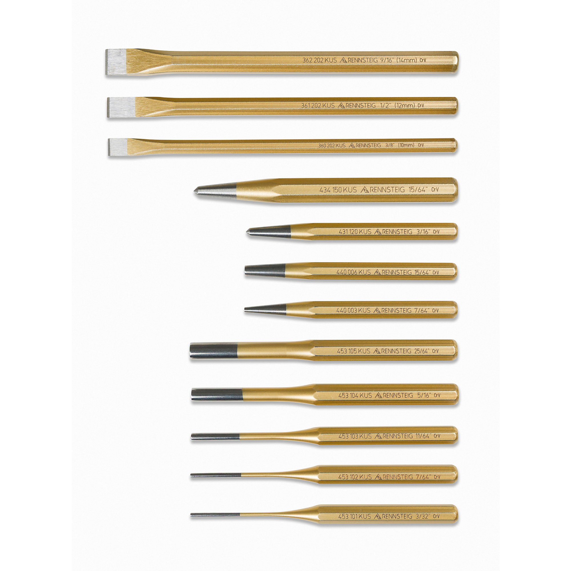 Rennsteig 12 Pc Punch and Chisel Set 9R 400 012 | Northern Tool