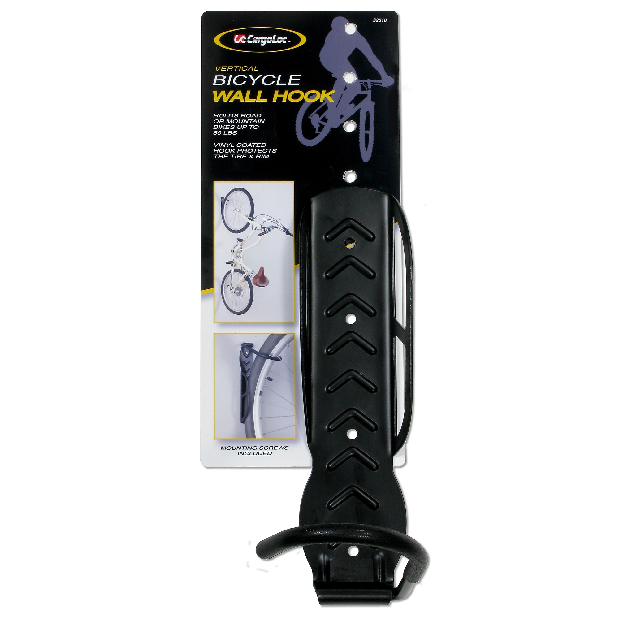 CargoLoc, Bicycle Hook / Hanger - Wall Mount, Model # 32518