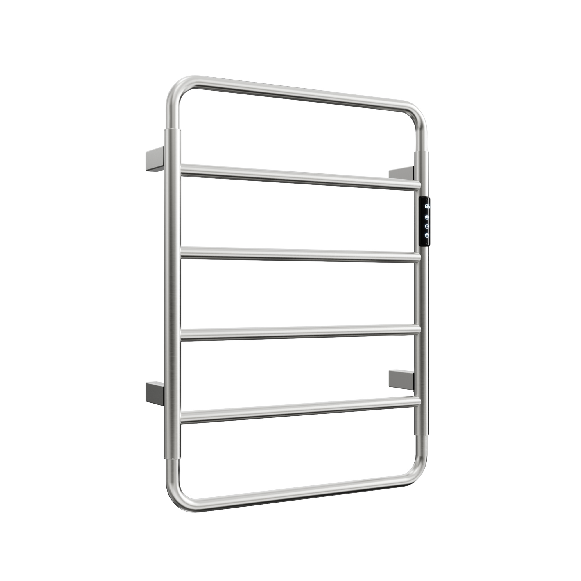 EdenDirect 5-Bar Stainless Steel Electric Towel Warmer — Wall Mounted, 115°F to 145°F, Silver, Model# NTEEB01-BR-190330