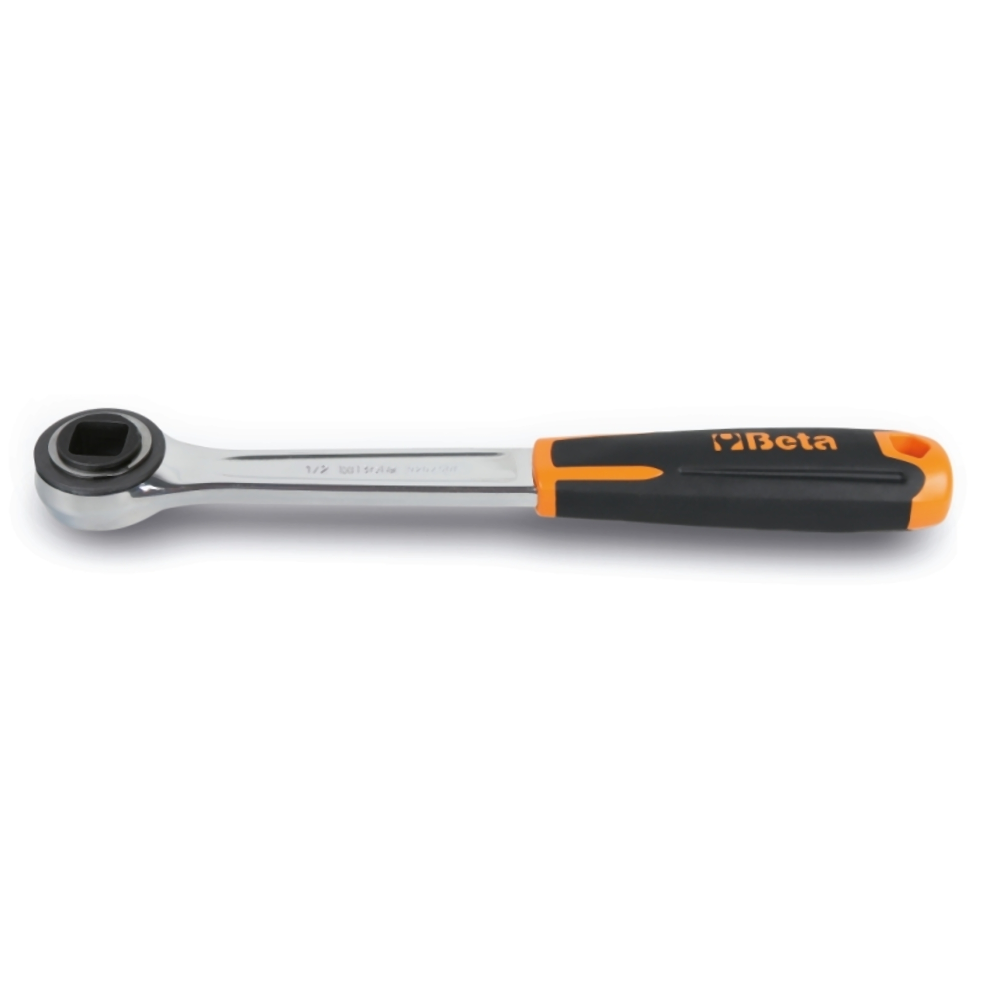 Beta 920/50F 1/2" Female Square Drive Ratchet, 72-Teeth, 5-Degree Arc Swing, Ergonomic Handle, Hole for Lanyard or Hook Storage