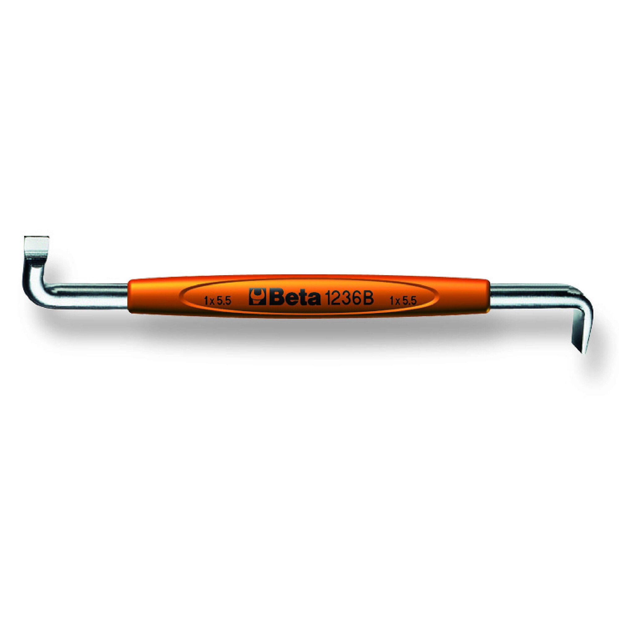Beta Offset Screwdriver for Slotted Head Screws — 0.8mm x 4mm, 100mm Length, PVC Handle, Model# 1236B 0,8X4
