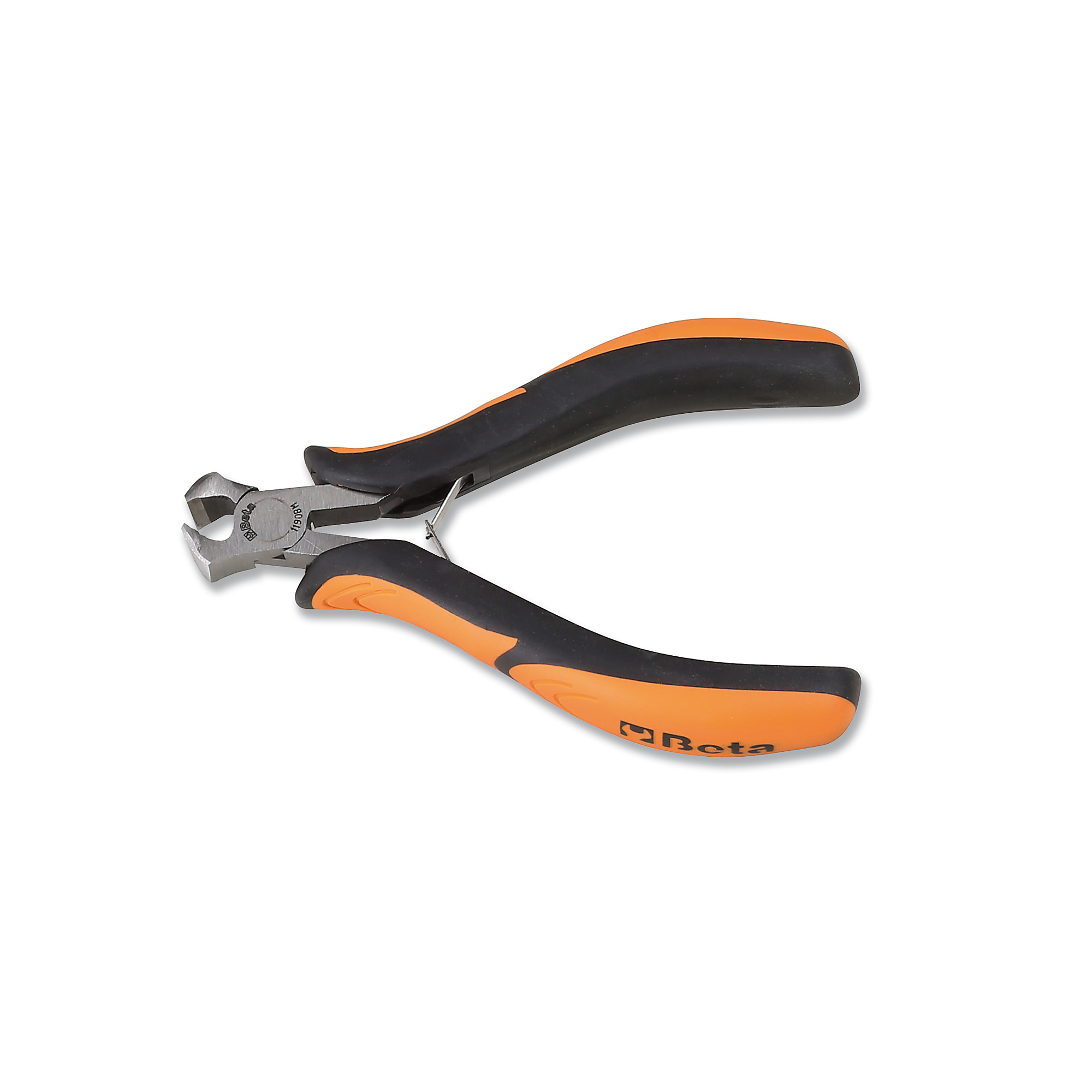 Beta Semi-Flush End Cutting Pliers — 120mm Length, 1.25mm Capacity, Bi-Material Handles, Model# 1190BM