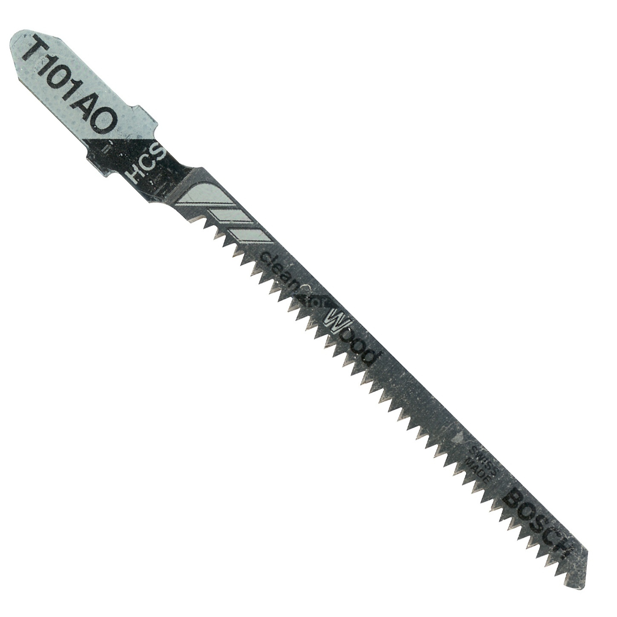 Bosch T-Shank Jig Saw Blades — 3 1/4in., 20 TPI, Clean for Wood, 100 Pcs, Model# T101AO100