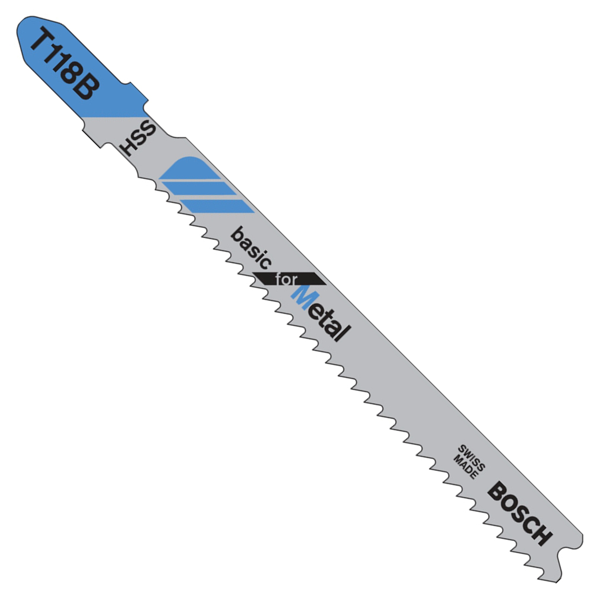 Bosch T-Shank Jig Saw Blades — 3-5/8in., 11-14 TPI, Basic for Metal, 100 Pcs, Model# T118B100