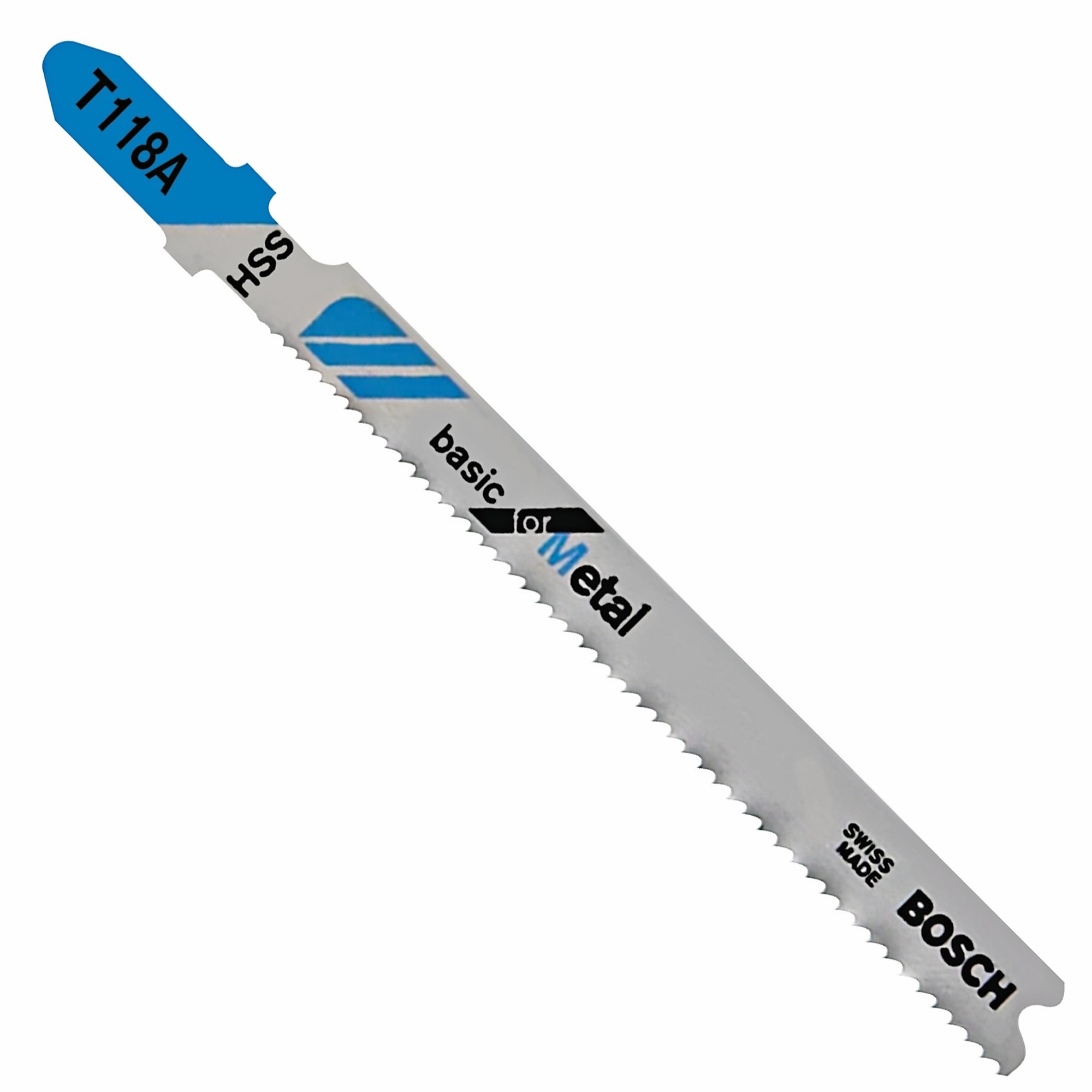 Bosch 100-Piece T-Shank Jig Saw Blades — 3 5/8in., 17-24 TPI, Basic for Metal, Model# T118A100