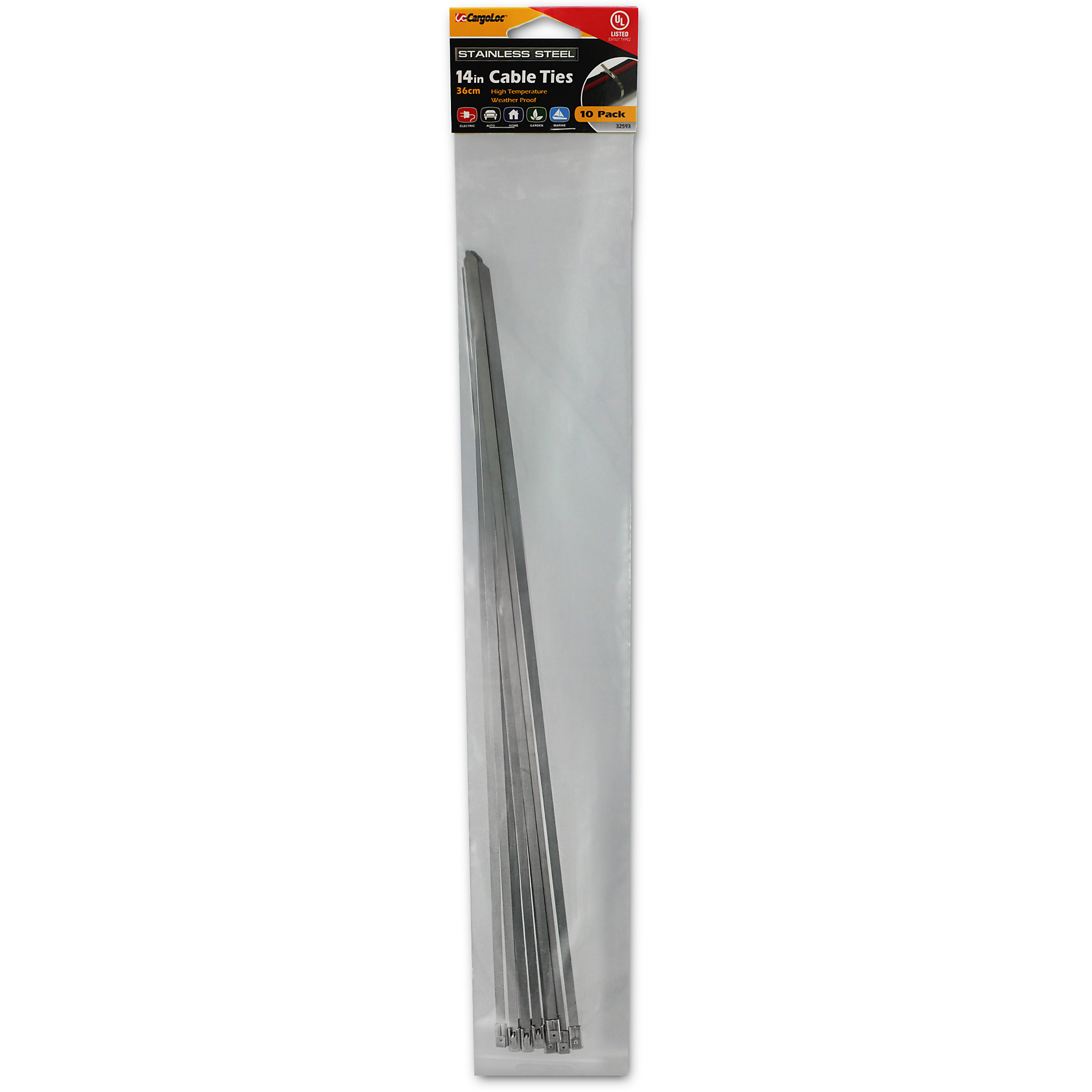CargoLoc, 14" Stainless Steel Cable Ties, Model # 32593