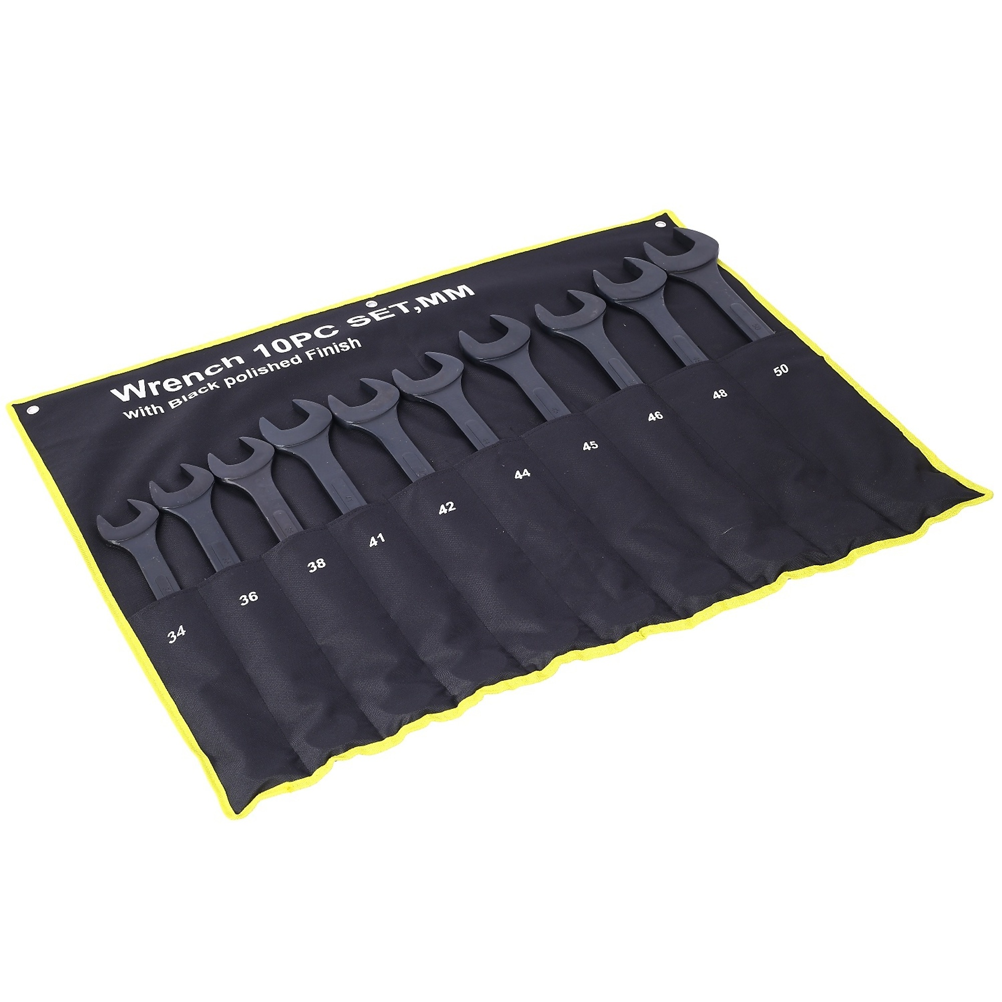 BlackTeck Jumbo Combination Wrench Set — 10-Piece, Extra Large, Includes Storage Bag, Model# N2-154067