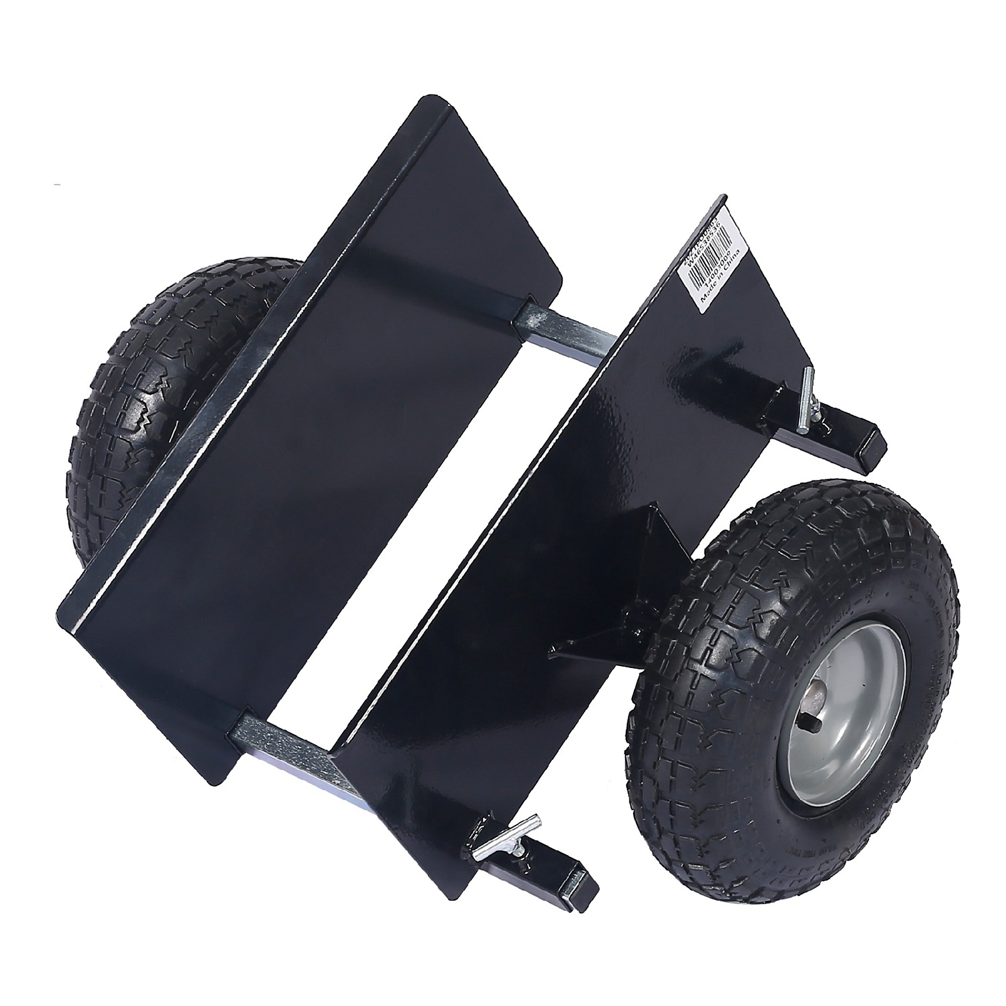 BlackTeck Heavy-Duty Panel Dolly — 600-Lb. Capacity, 10in. Pneumatic Wheels, Black, Model# N2-38536