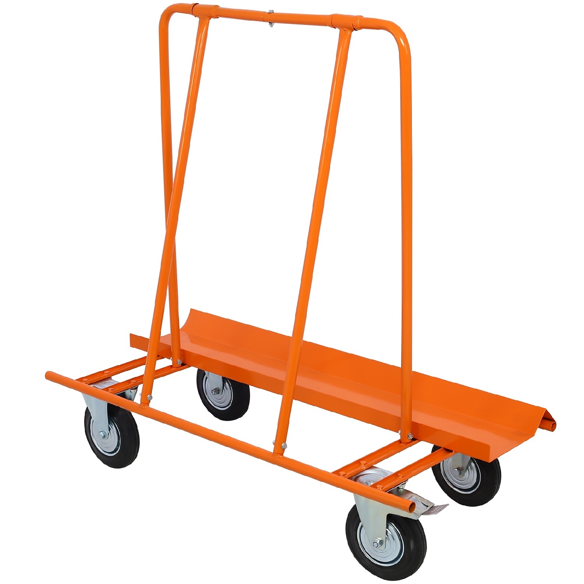 BlackTeck Heavy-Duty Drywall Cart — 1800-Lb. Load Capacity, Tilted Deck, Swivel Casters with Brake, Model# N2-40329
