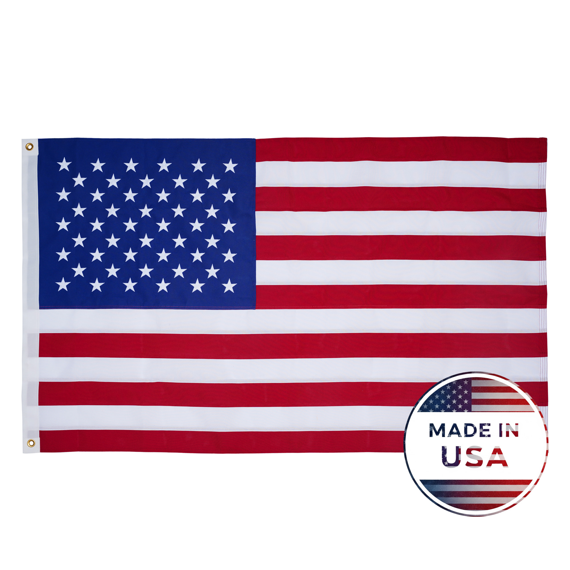 FlagStars American Flag 3x5Ft Poly Embroidered | 100% Made in the USA | Model# FS-US35P