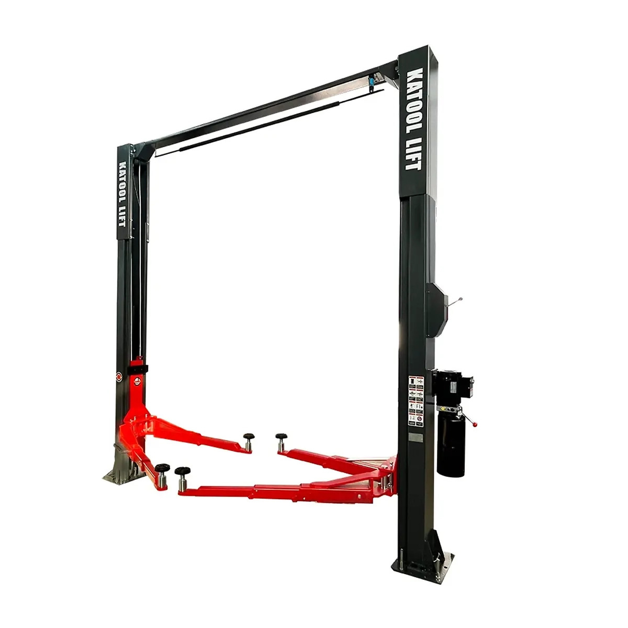 Katool Clear-Floor Two-Post Lift — 14000 Lb. Capacity, Overhead Beam, Model# KT-M140XD