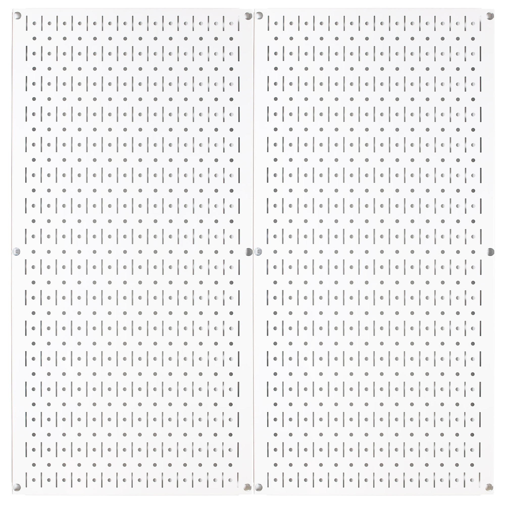 Wall Control Industrial Metal Pegboard Pack — Two White Steel Tool Boards, Model# 35IP-3232-W