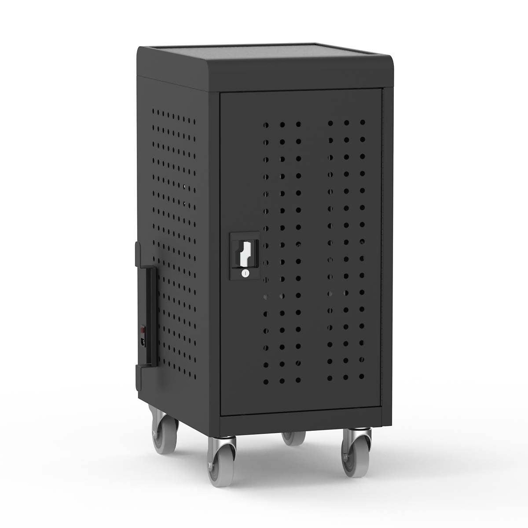 Luxor USB-C Secure Charging Cart — 24-Device Capacity, 45W Charging Per Port, Locking Steel Cabinet, Model# CHMC001