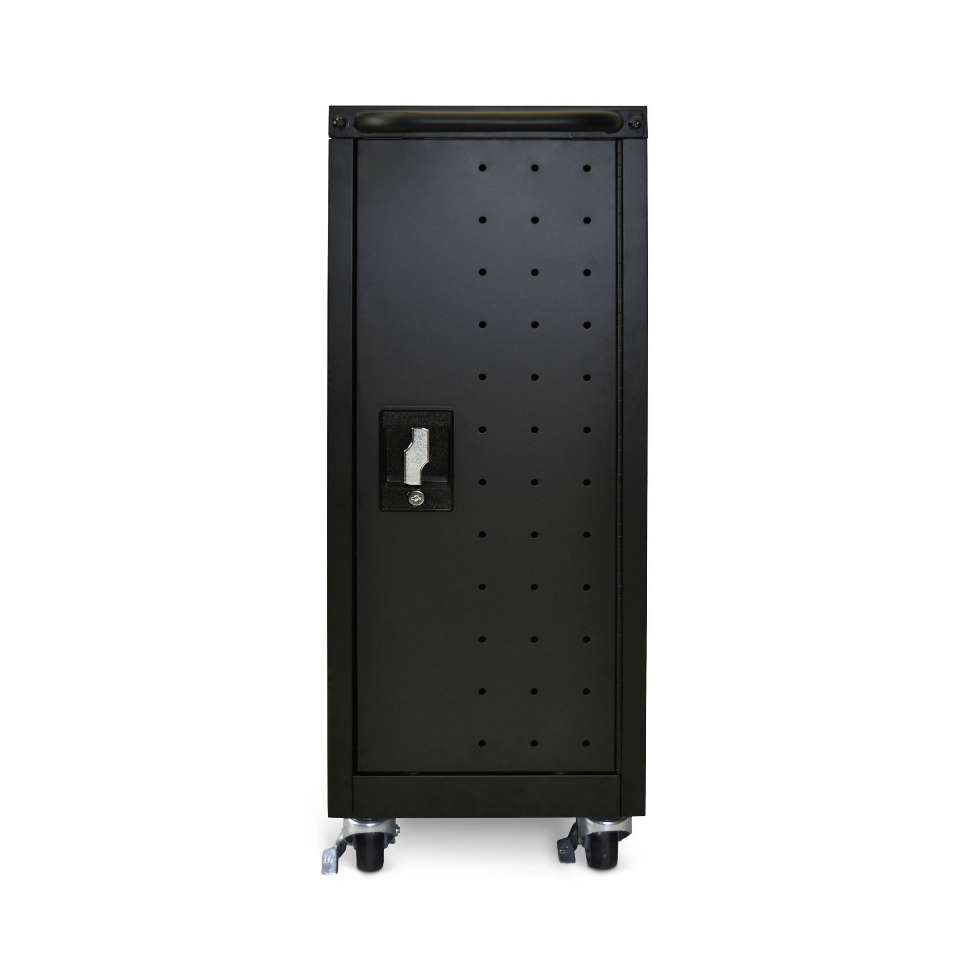 Luxor 16-Tablet/Chromebook Charging Cart — Vertical, All-Steel, 16-Outlet, Model# LLTM16-B-V2