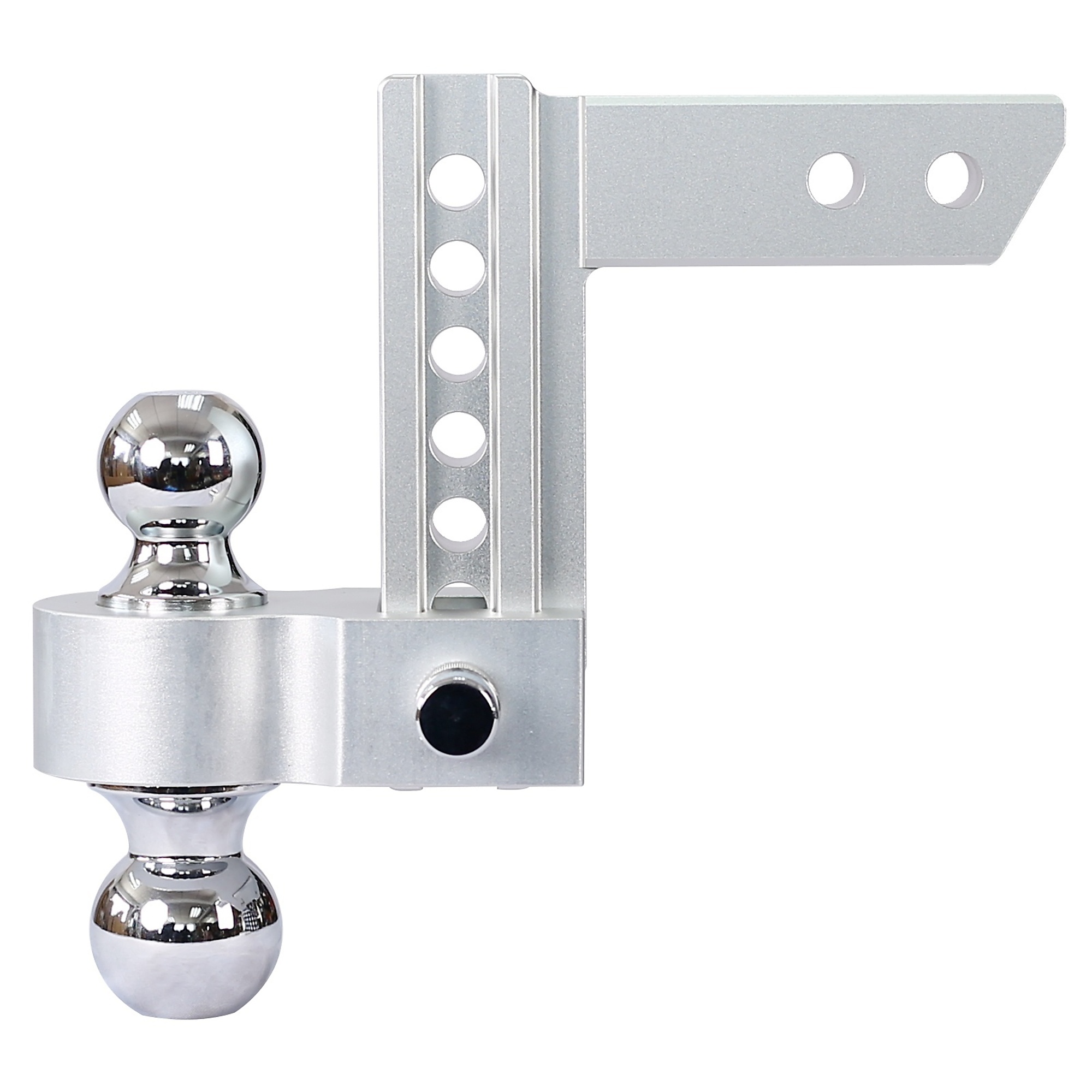 BlackTeck Adjustable Trailer Hitch — 10,000 lb Capacity, 6in. Drop, Dual Ball, Aluminum, Model# N2-37190