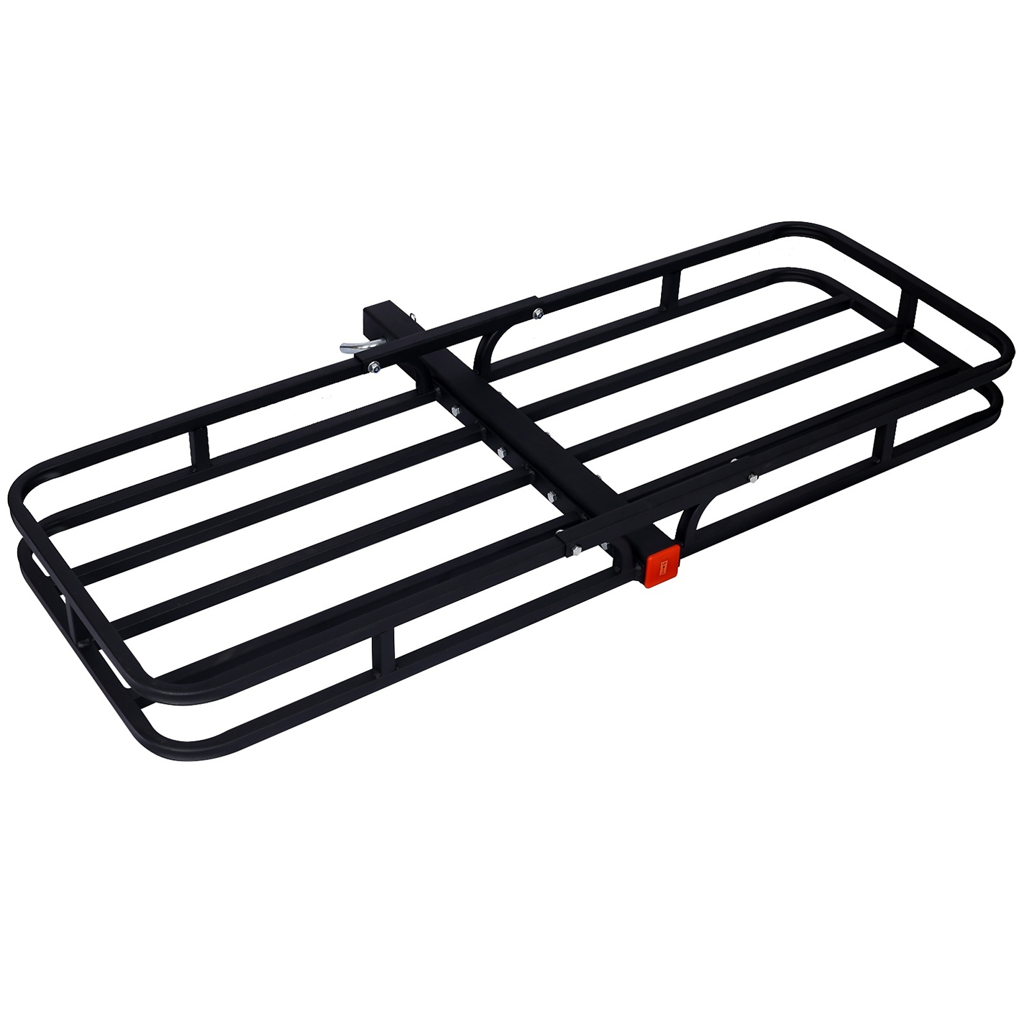 BlackTeck Hitch Mount Cargo Carrier — 500-Lb. Capacity, 5/8in. Hitch Pin, Black, Model# N2-40457