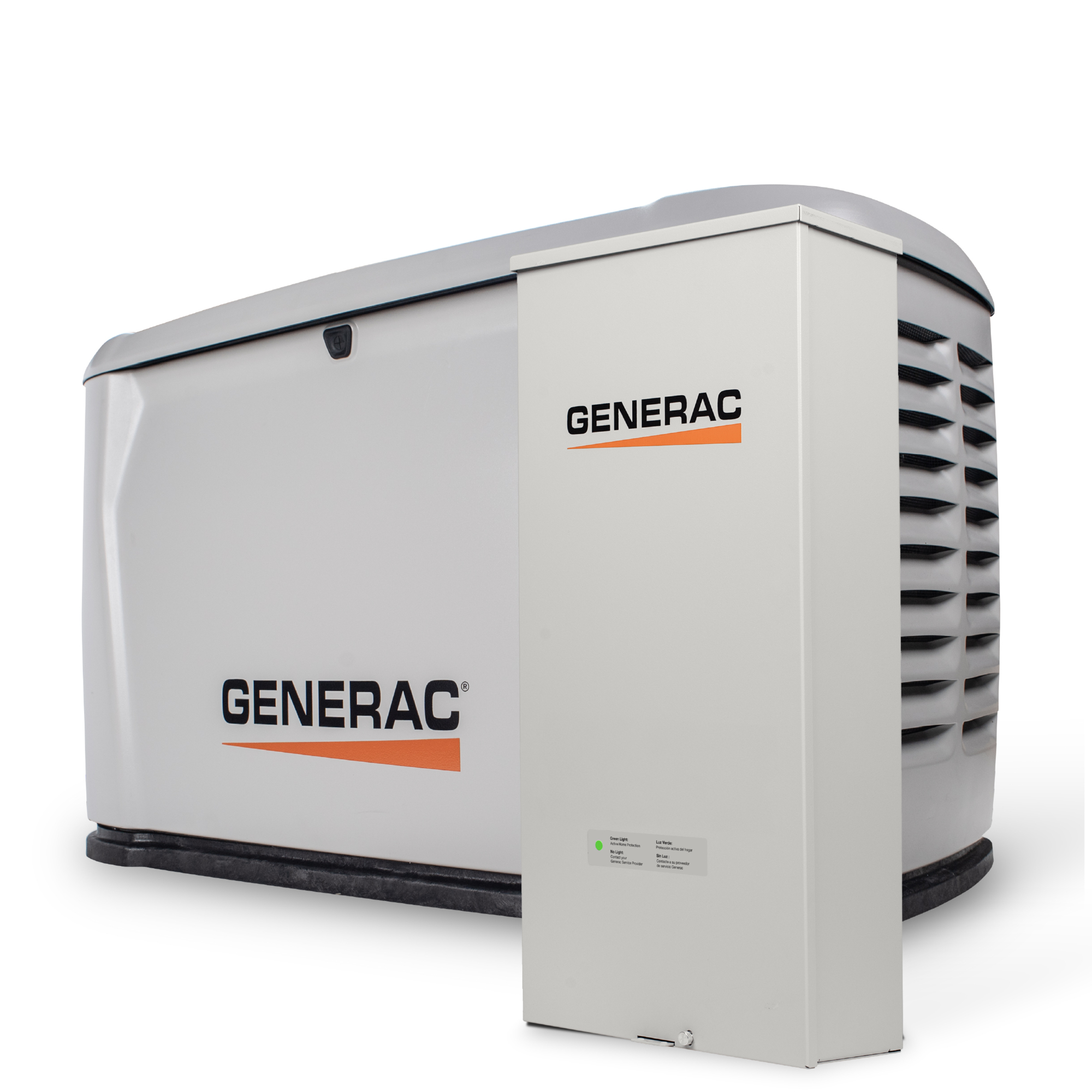 Generac Home Standby Generator — 22000 Watts, Air-Cooled, Dual Fuel, 200A Automatic Transfer Switch, Model# 7325