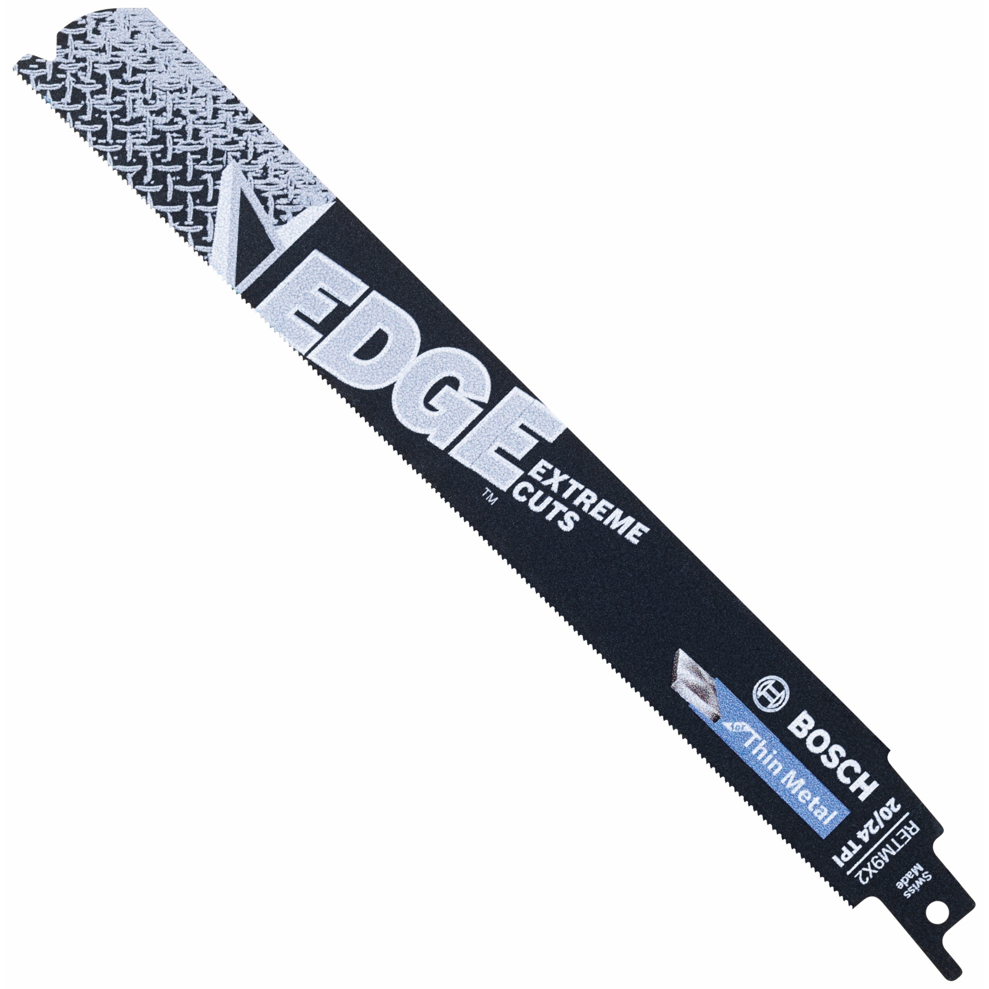 Bosch Edge Reciprocating Saw Blades — 6in., 20/24 TPI, Thin Metal, Turbo-Teeth, 25 Pcs, Model# RETM6X2-25B