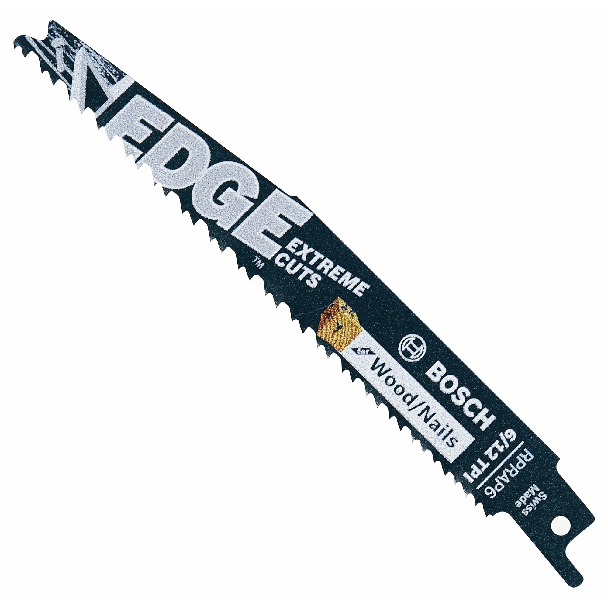 Bosch Edge Reciprocating Saw Blades — 6in., 6/12 TPI, Turbo-Teeth, 25 Pcs, Model# RPRAP6-25B