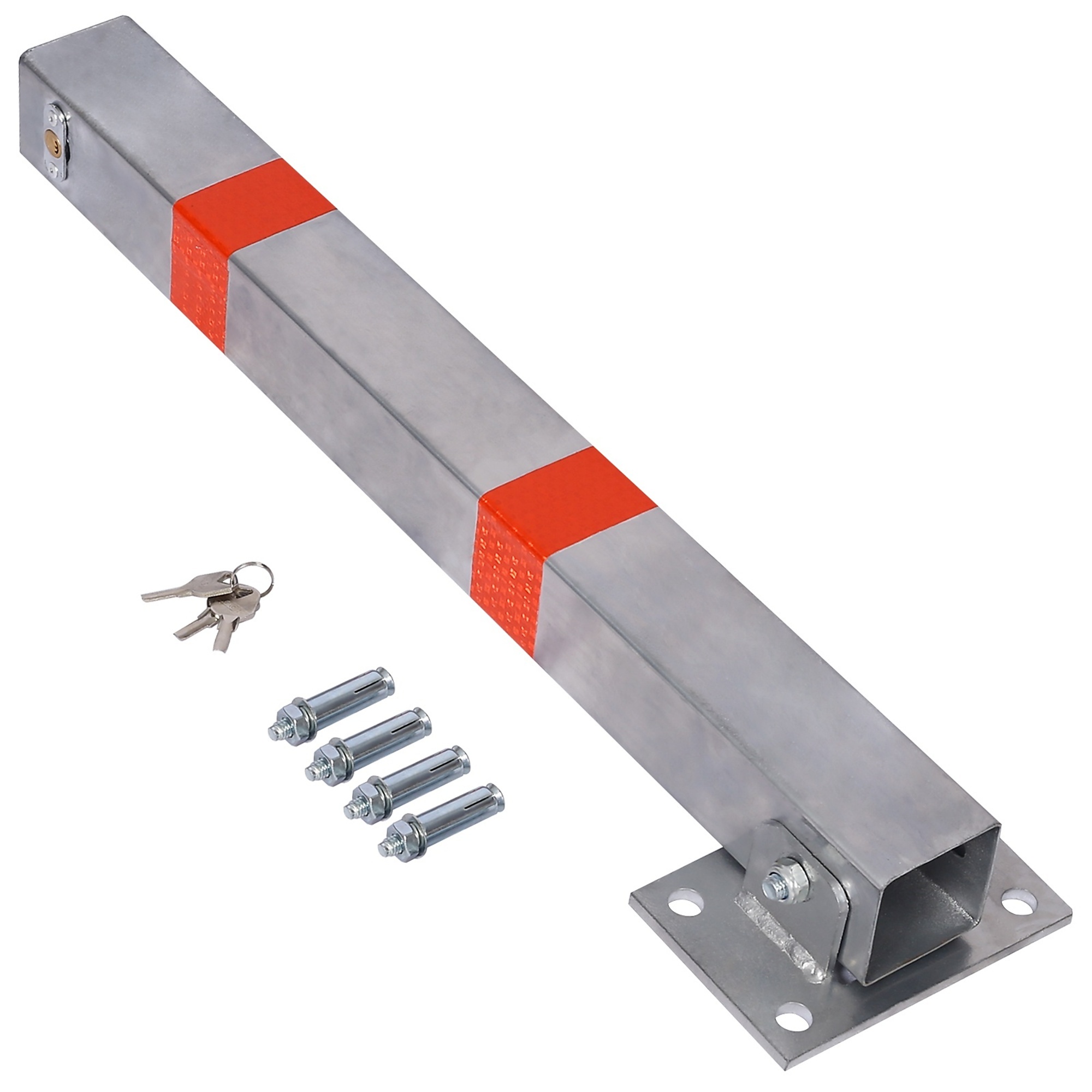 BlackTeck Garage Laser Park Assist — Square Parking Bollard, Gray, Model# N2-42543