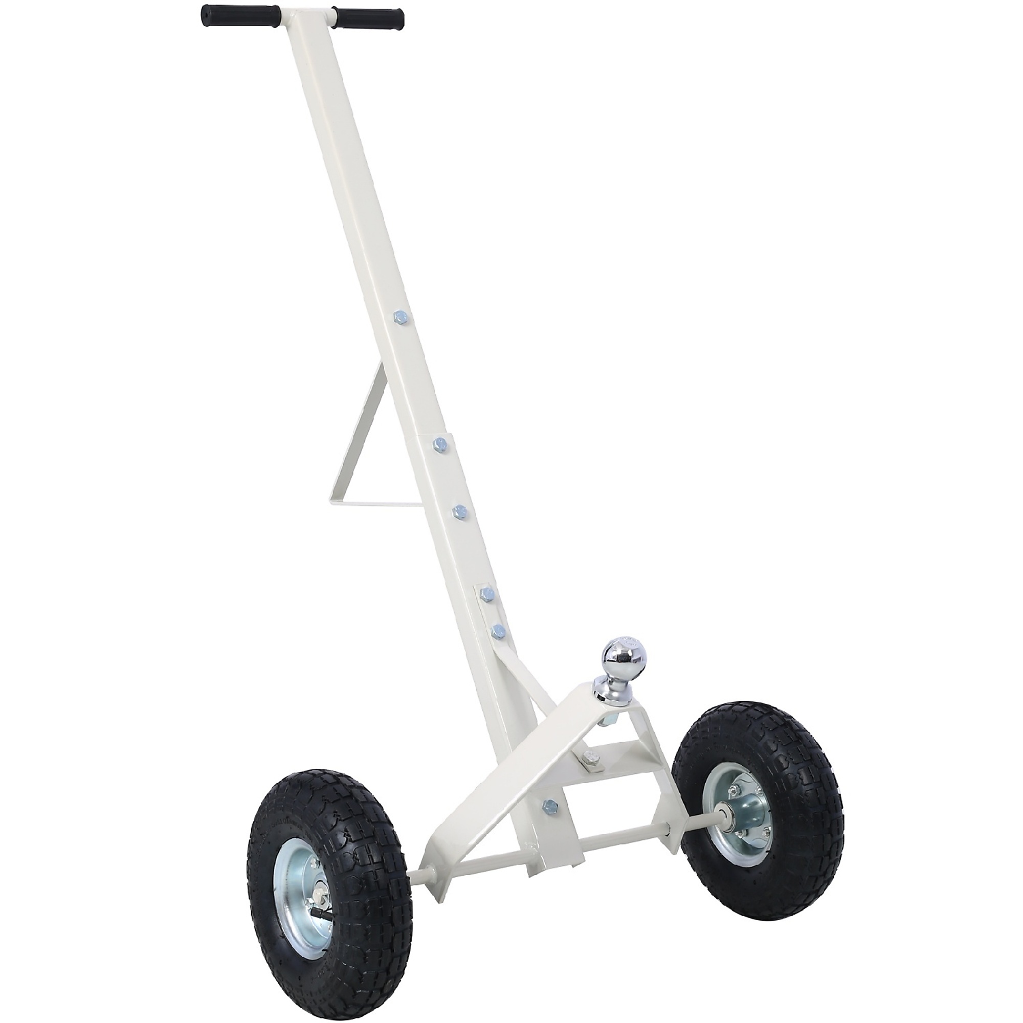 BlackTeck Trailer Dolly — 600-Lb. Capacity, 1.9in. Hitch Ball, Carbon Steel, Pneumatic Tires, Gray, Model# N2-42359