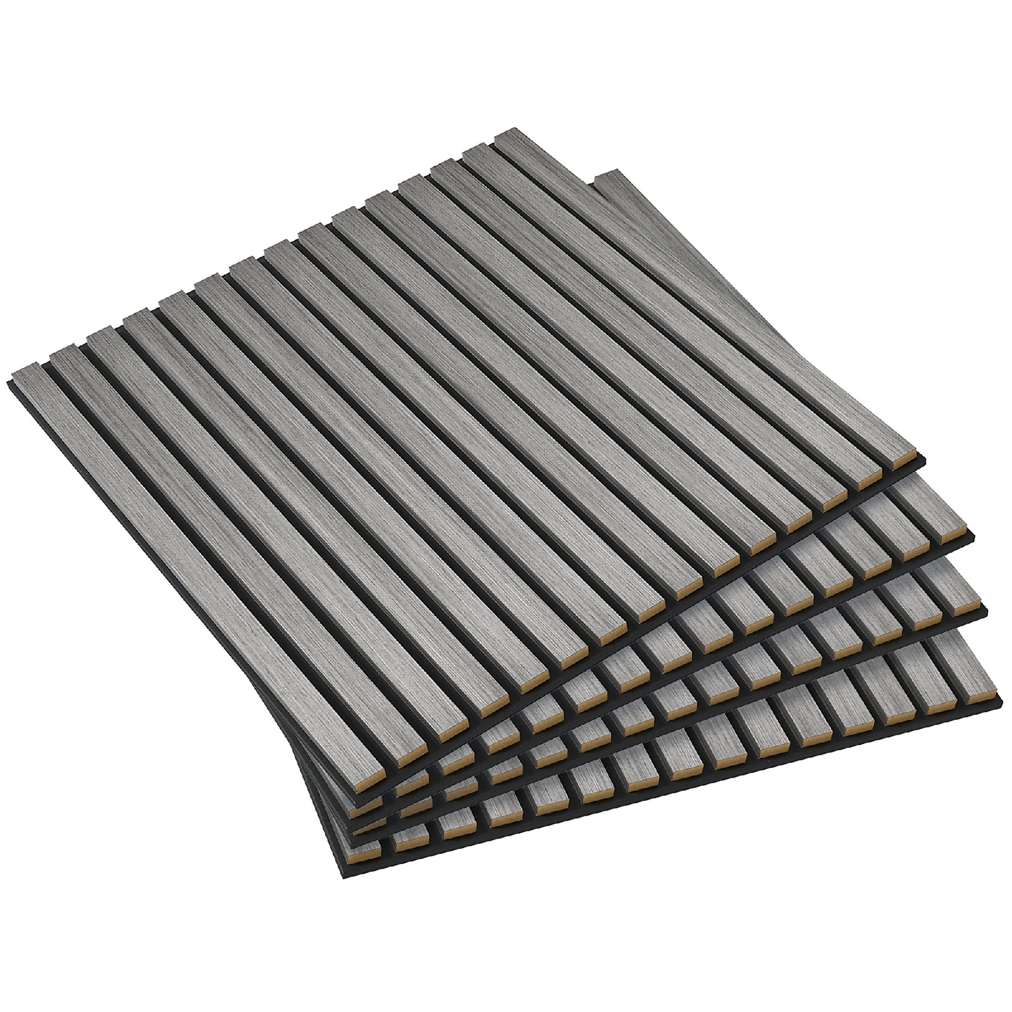 BlackTeck Quick Deck MDF Interlocking Deck Tile — 1.97ft. x 1.97ft., Gray, 15.5 Sq. Ft. Per Box, Model# N2-229716