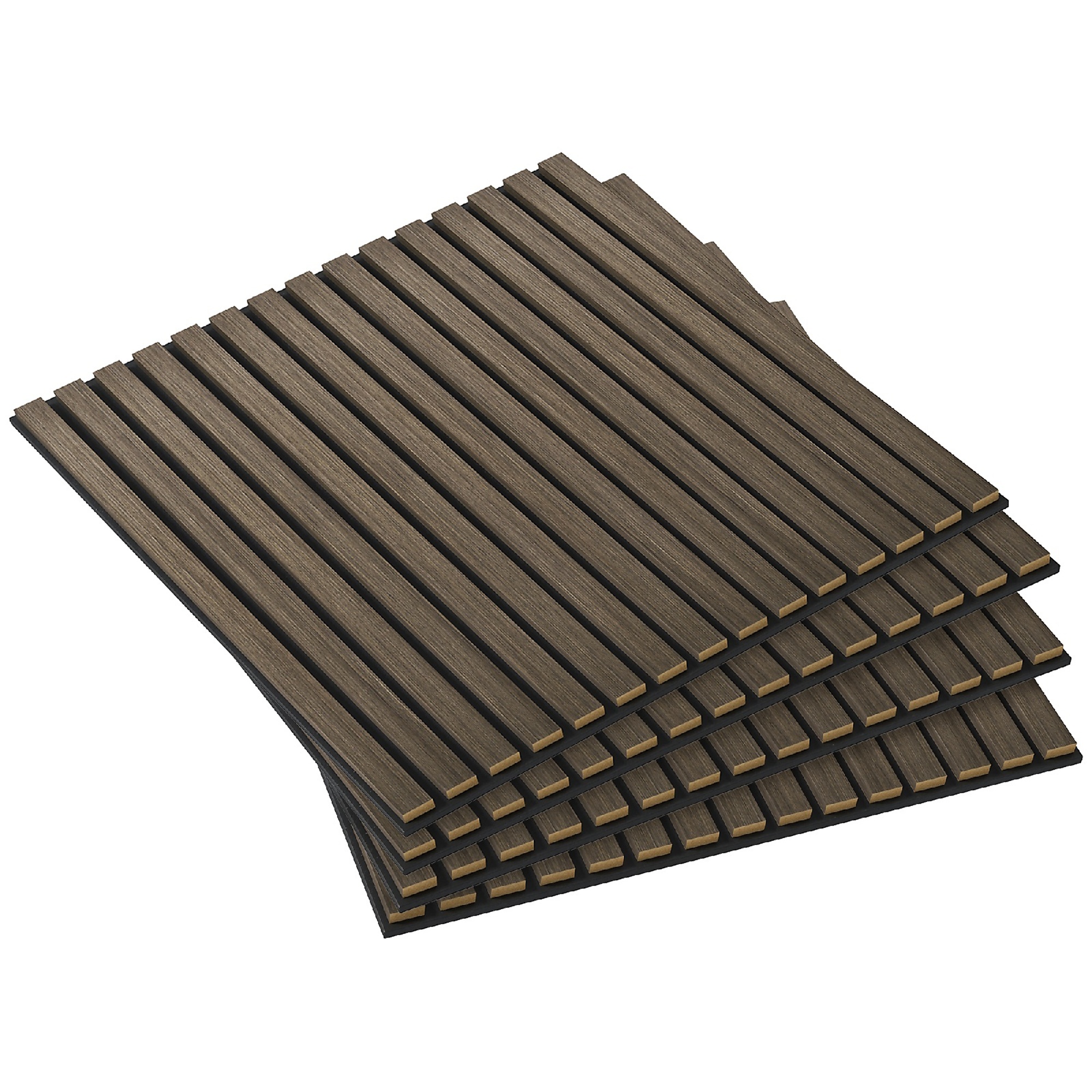 BlackTeck Quick Deck MDF Interlocking Deck Tile — 1.97ft. x 1.97ft., Walnut, 15.5 Sq. Ft. per Box, Model# N2-229715