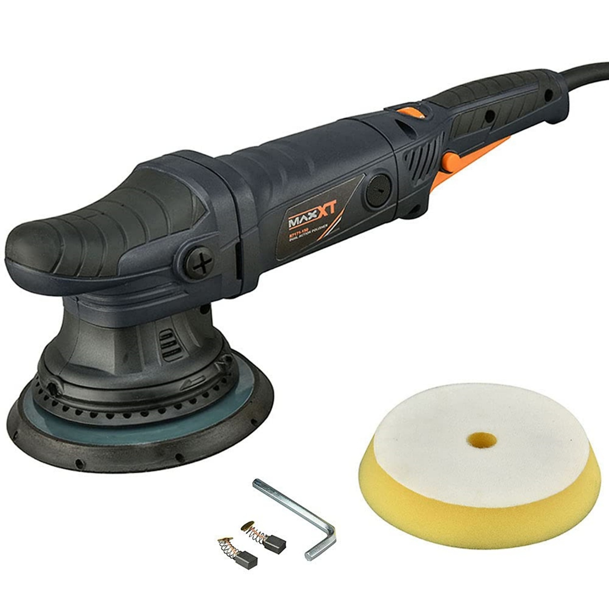 BlackTeck Corded Orbital Polisher — 10 Amp, 6in., 6 Variable Speeds, 4 Polishing Pads, Model# N2-171120
