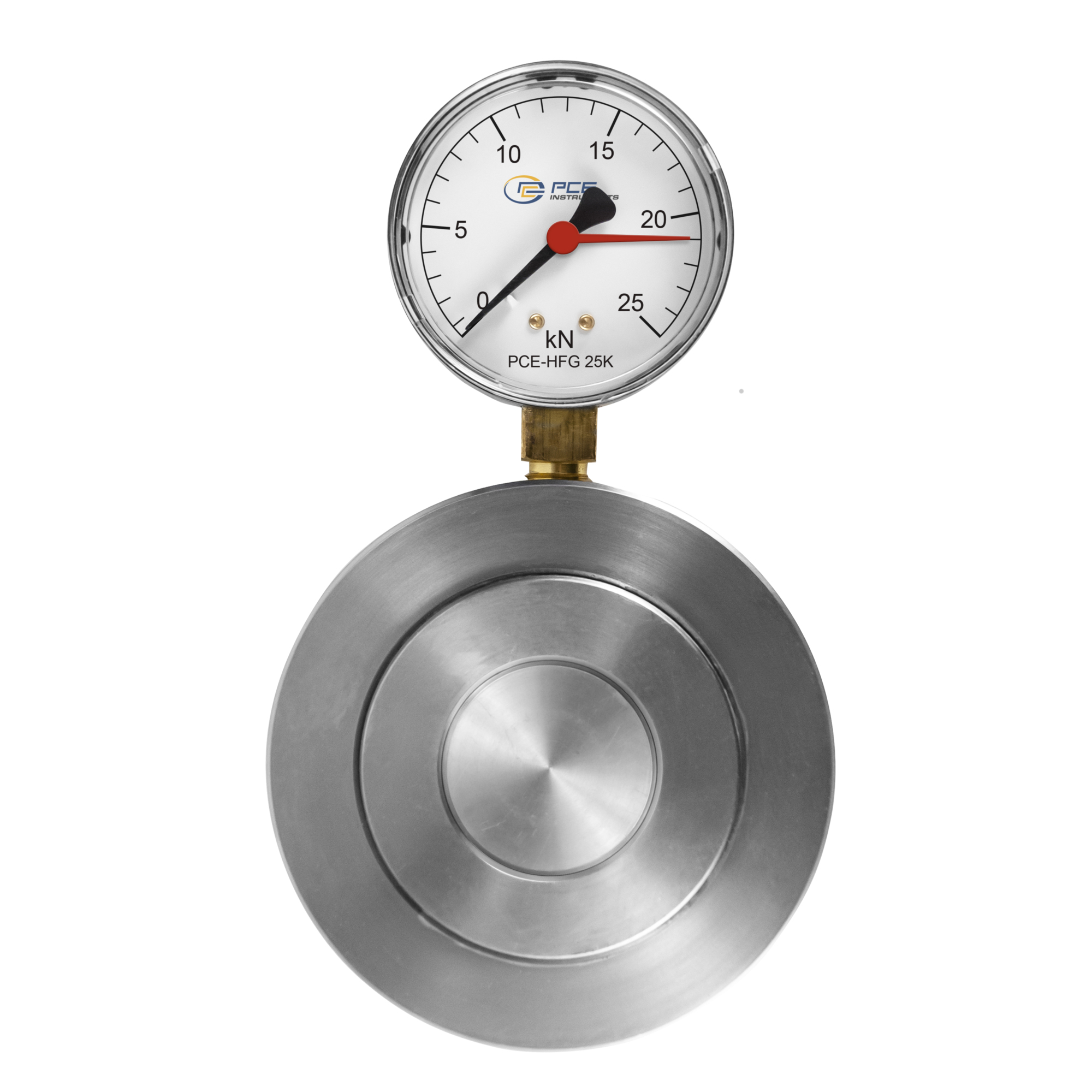 PCE Instruments Hydraulic Force Gauge — 25kN, Model# PCE-HFG 25K