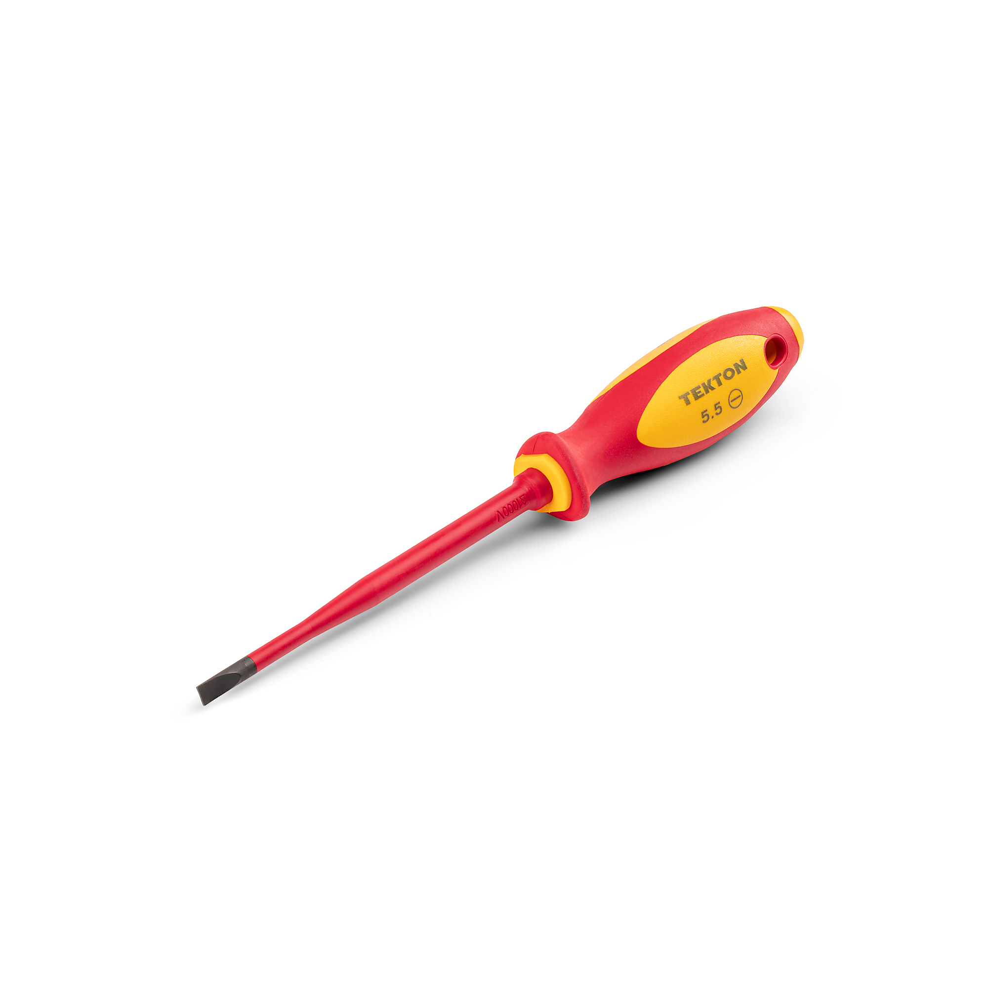 TEKTON 5.5 mm Slotted Insulated Screwdriver (5 in. Shank) | DVS01311