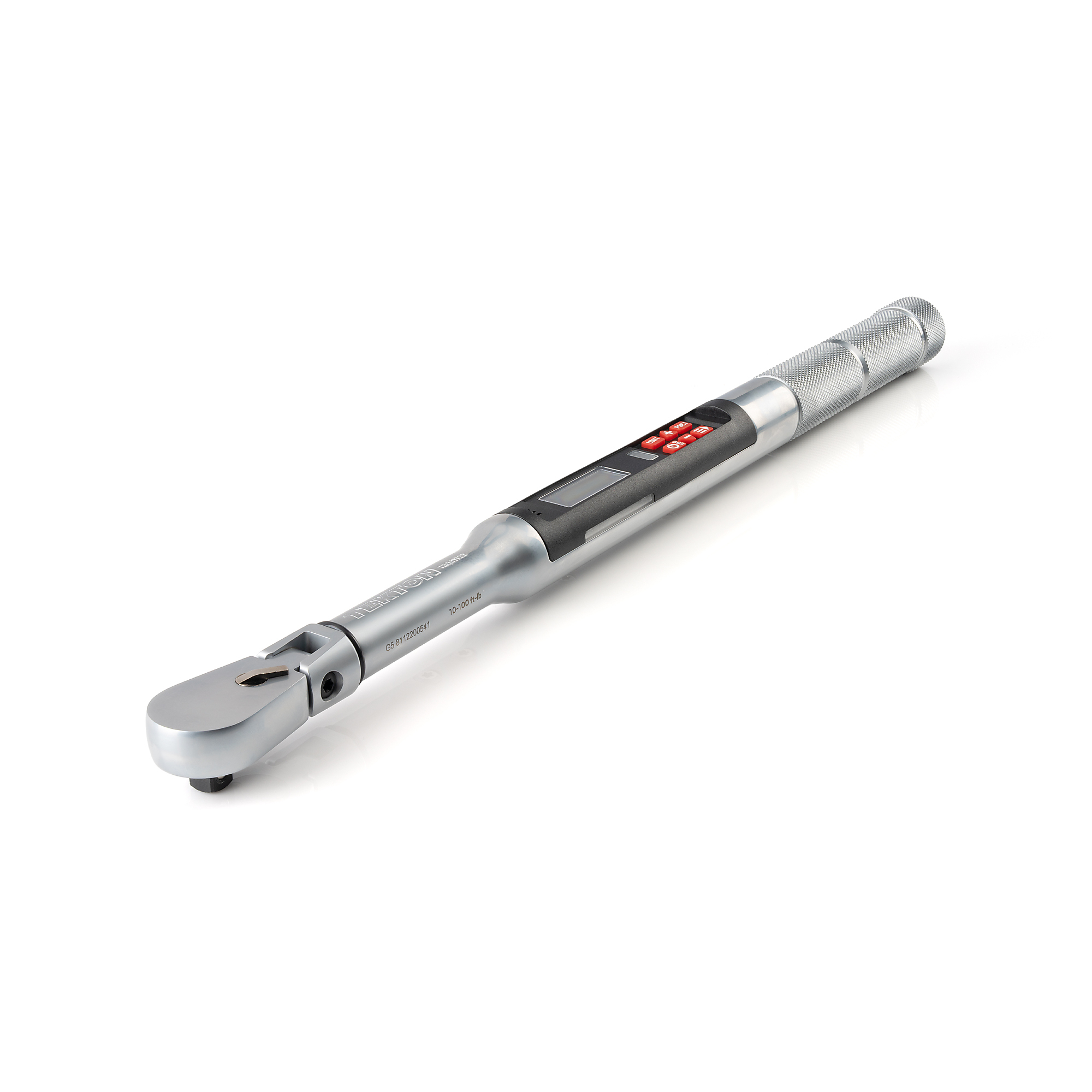 TEKTON 3/8 Inch Drive 90-Tooth Flex Head Dual-Direction Electronic Torque Wrench (10 - 100 ft-lb) | TRQ81122