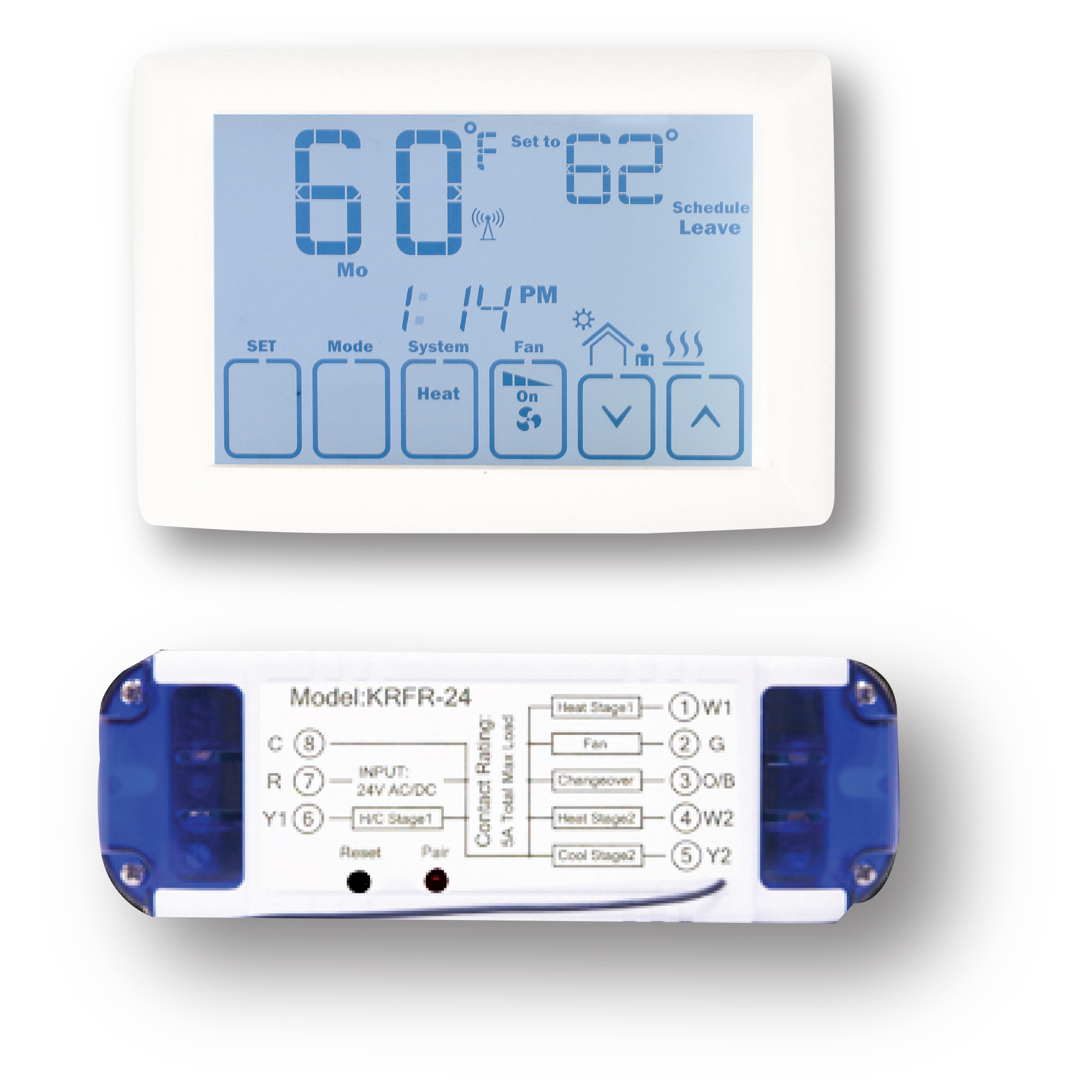 King Electric Thermalink 24V RF Thermostat Kit, Model# KRF-24V-KIT
