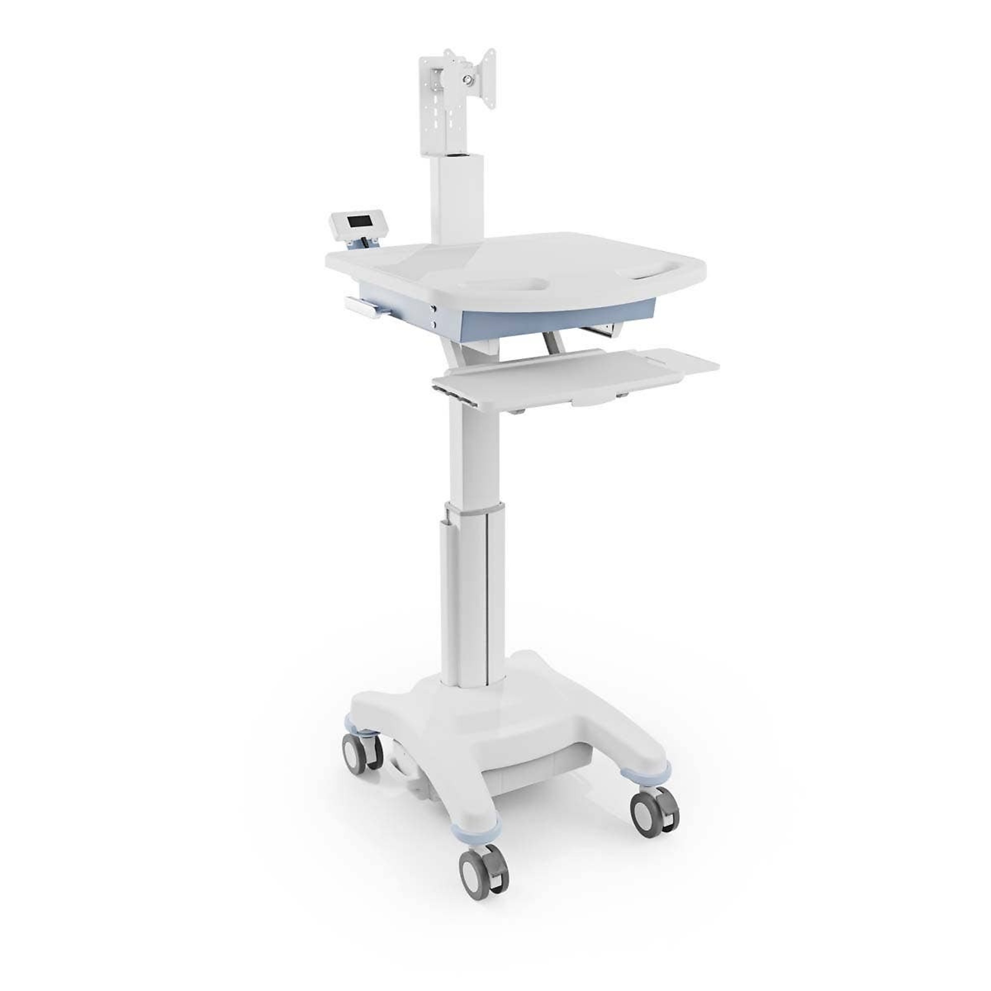 Luxor VitalPower Medical Workstation Cart — Mobile, Ergonomic, Battery Included, Model# MCWS003
