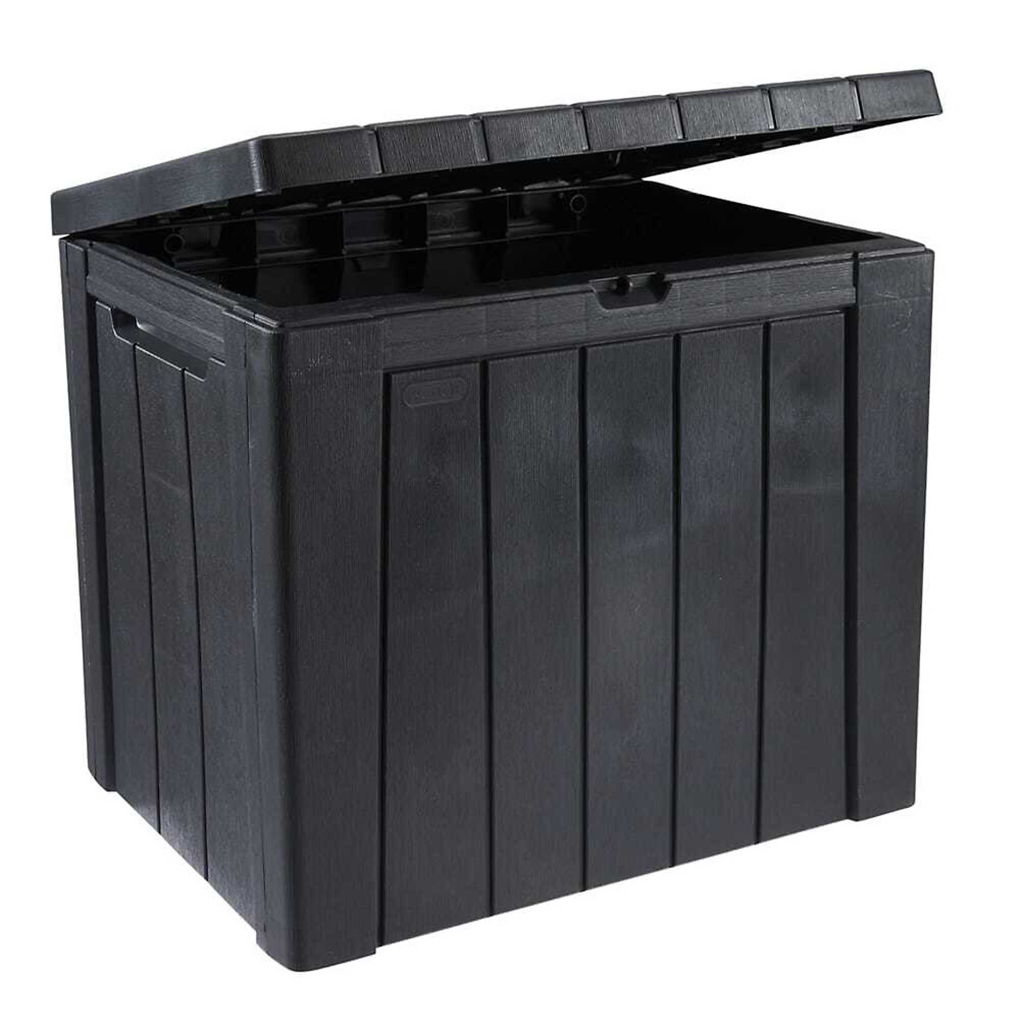 Keter Outdoor Deck Box/Storage Table, 30 Gallons, Graphite, Model# 259137