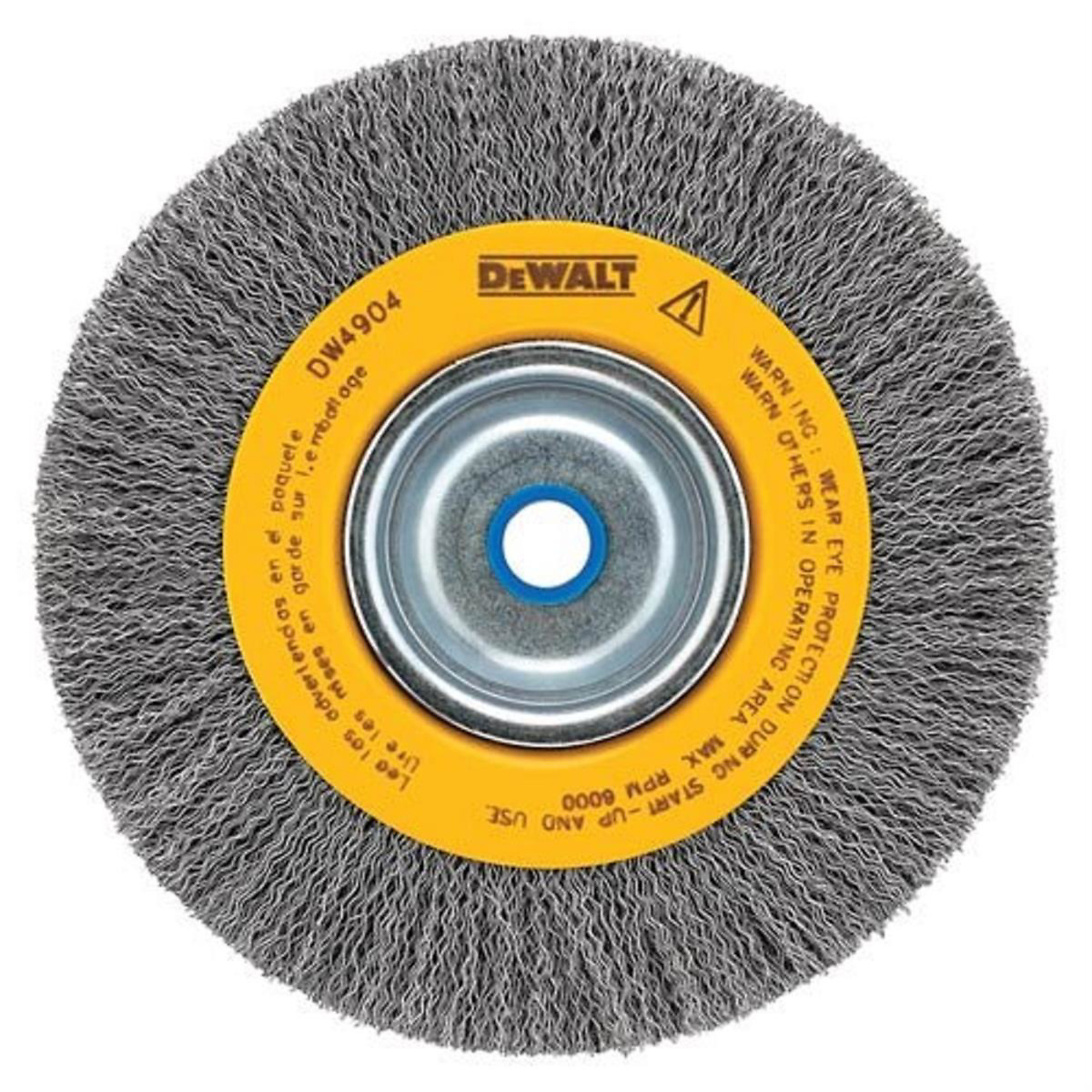 DeWalt Wire Wheel Crimped — 8in., 5/8in. Arbor, Carbon, Model# DWTDW4906