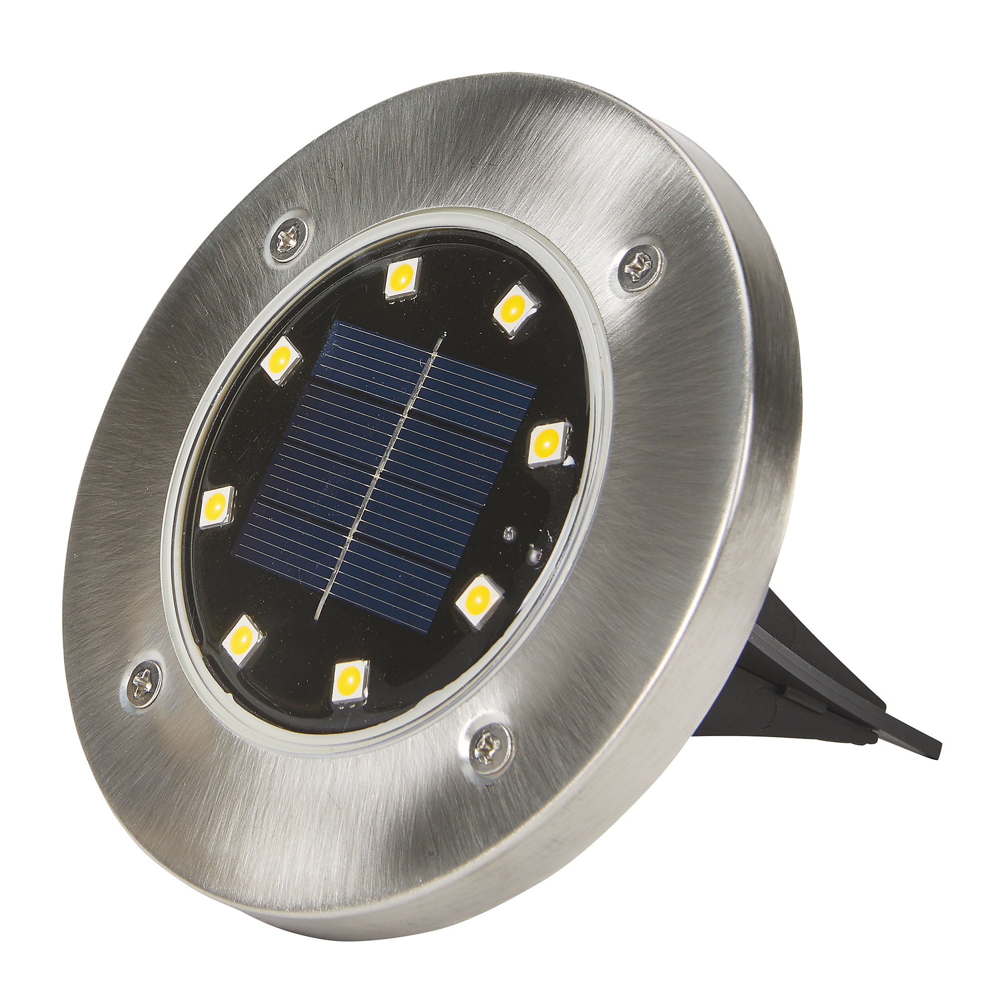 Strongway Solar Ground Lights, 20 Lumens, 12-Pk., 8 LEDs, IP67, Dusk-to-Dawn Sensor