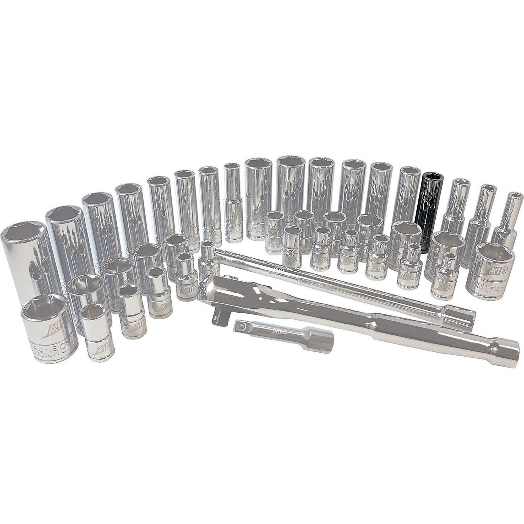ATD Socket Chrome 1/4Dr 7Mm Metric Standard, Model# 10067