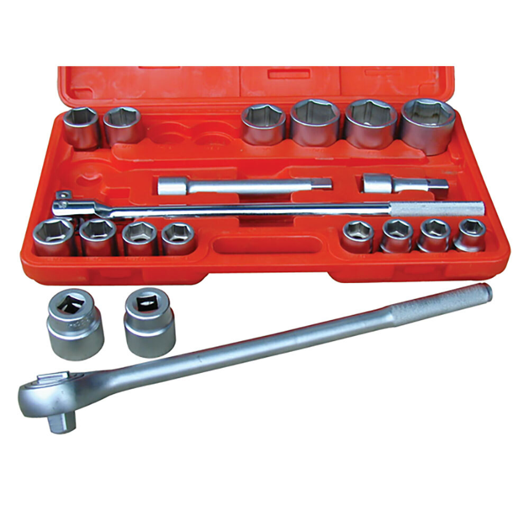 ATD Socket Chrome Set 3/4Dr 21Pc Fractional Standard, Model# 10021