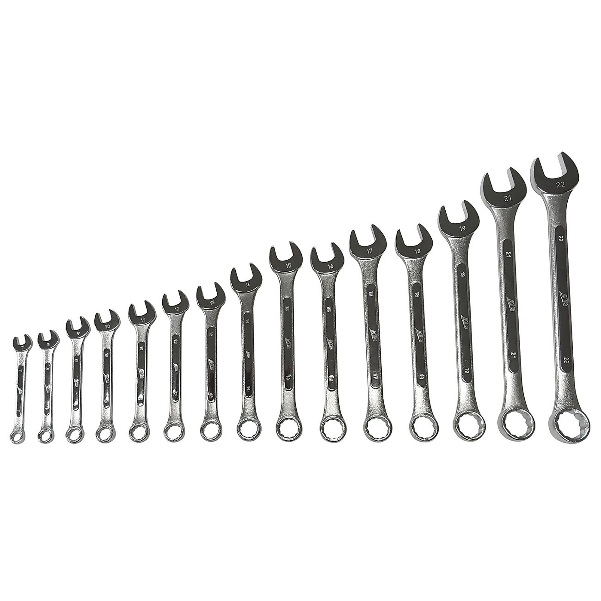 ATD Wrench Combination Set 15Pc Metric Raised Panel, Model# 10044