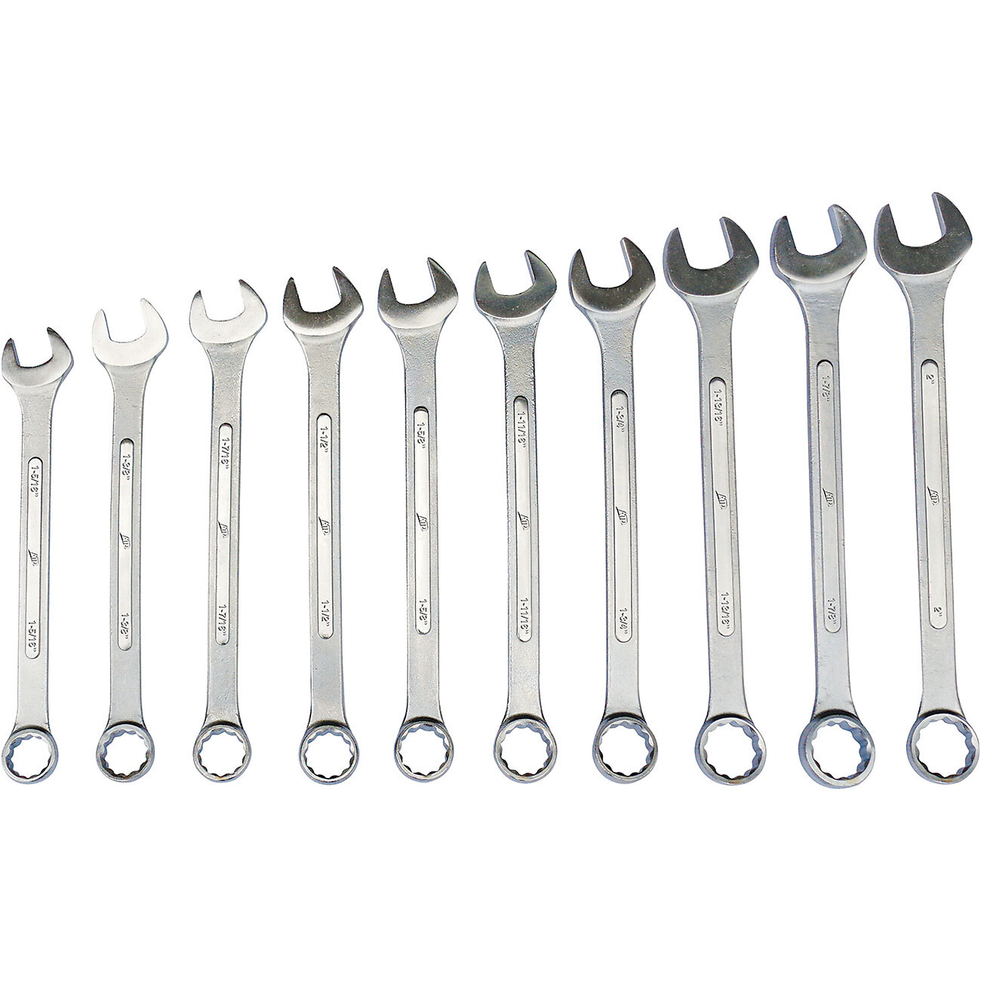ATD 10 Pc 12 Pt Sae Jumbo Ra Ised Panel Combo Wrench, Model# 10025