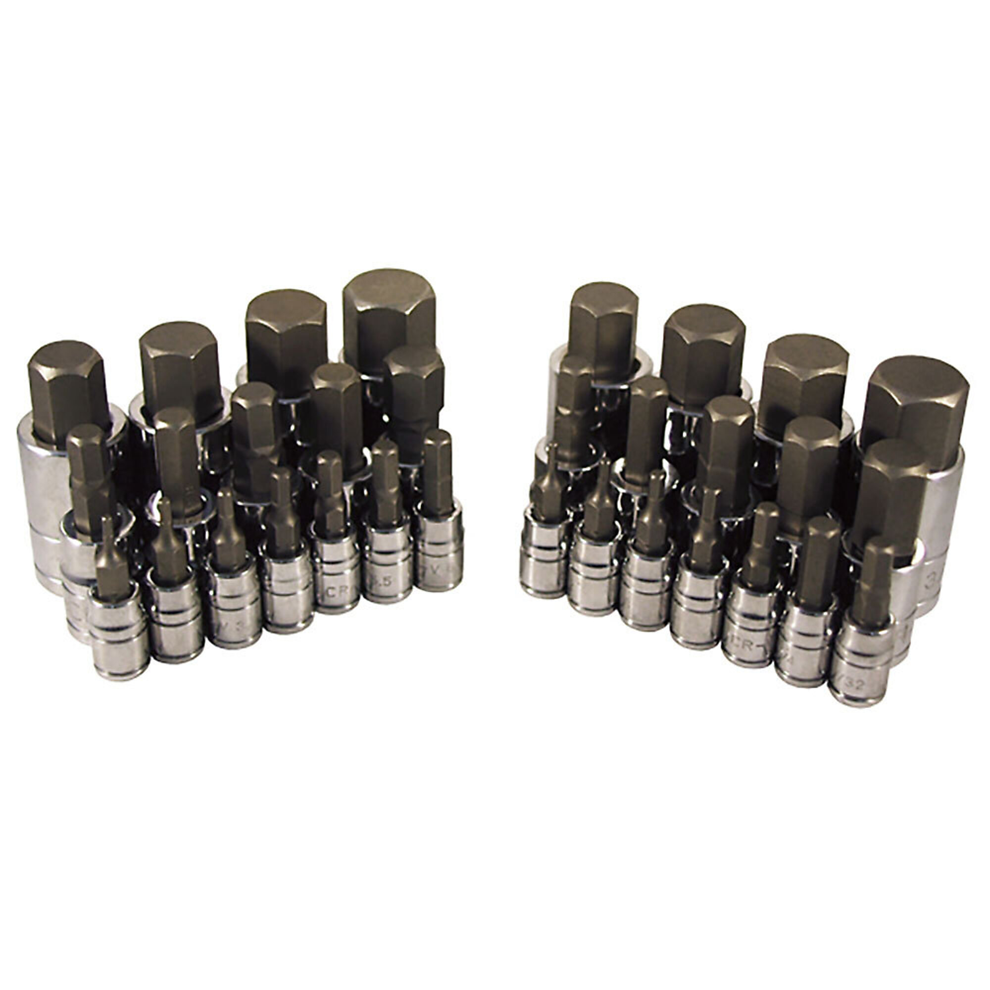 ATD Socket Bit Set Hex Master 32 Pc Sae & Metric, Model# 10105