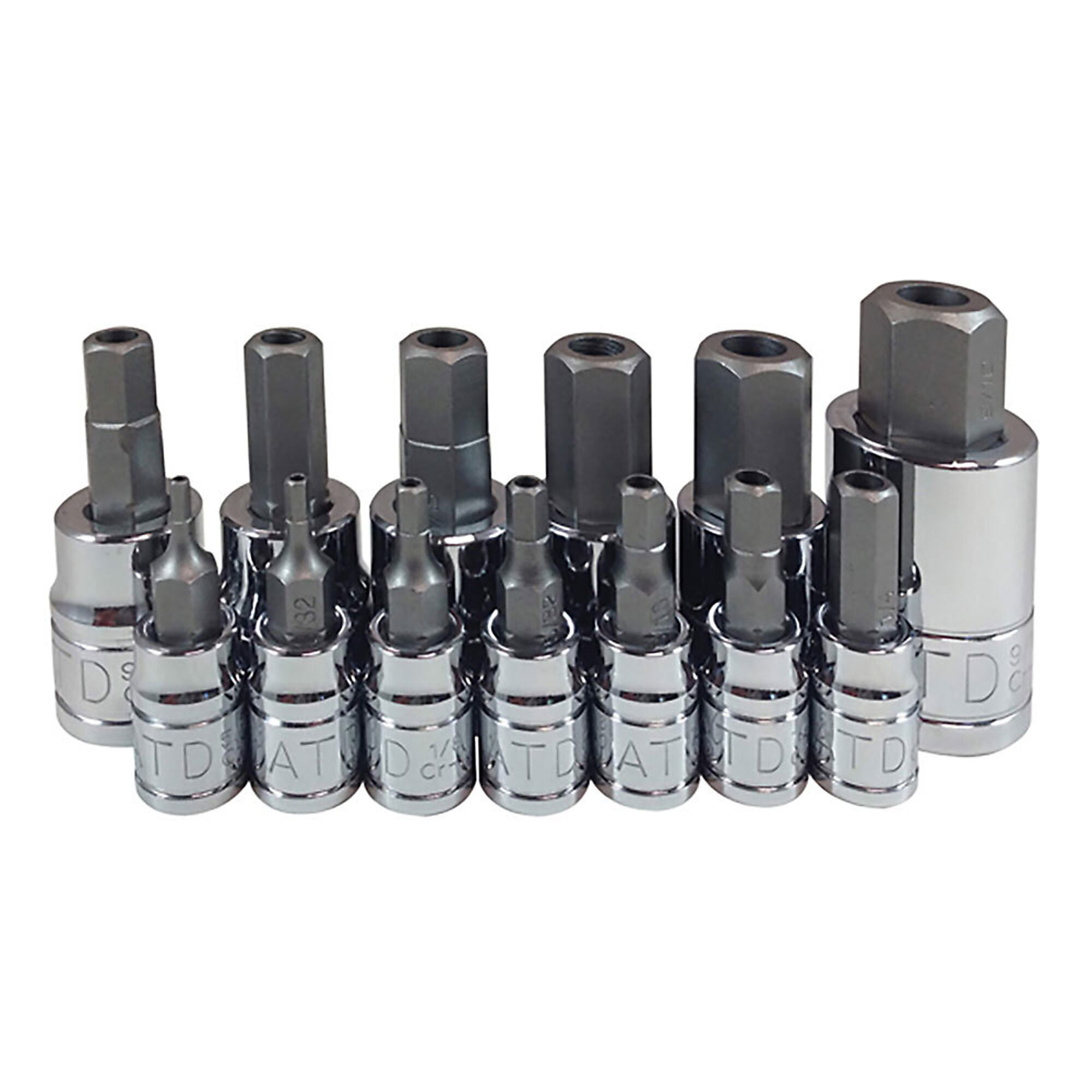 ATD Hex Bit Tamper Proof 13 Pc Socket Set, Model# 10113