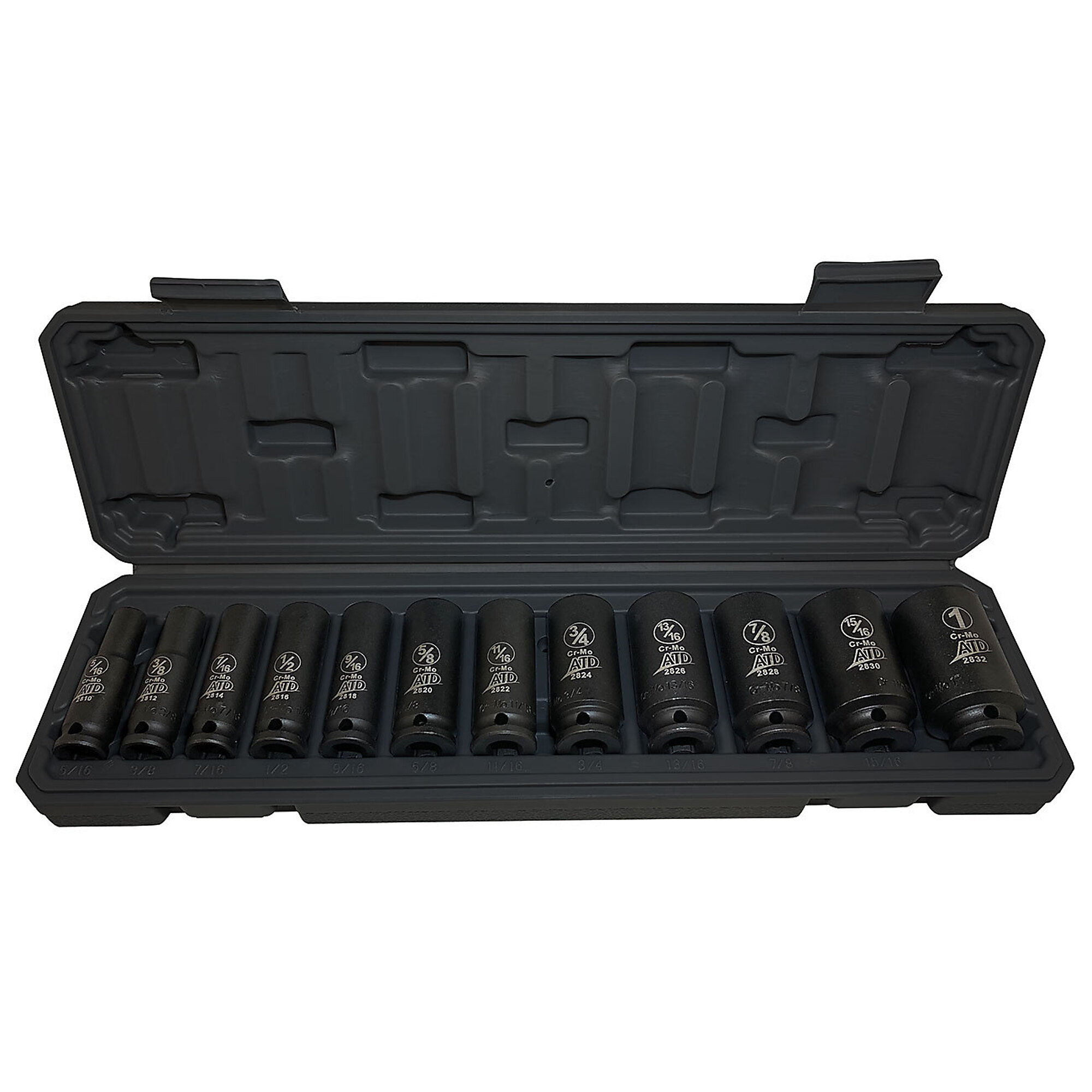ATD 12Pc 3/8 Sae Deep Imp Sk T Set, Model# 10163